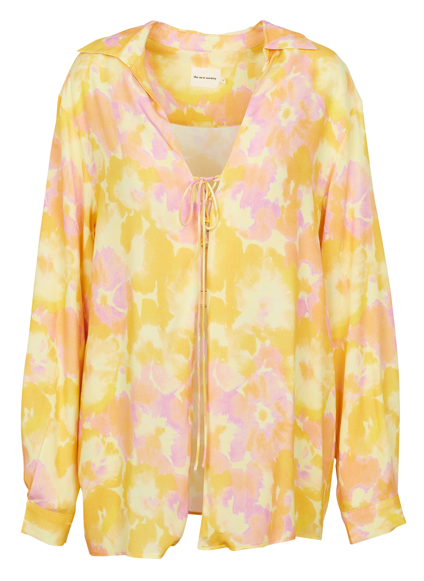 Blouse oversize col à revers imprimée THE NEW SOCIETY Multicolore