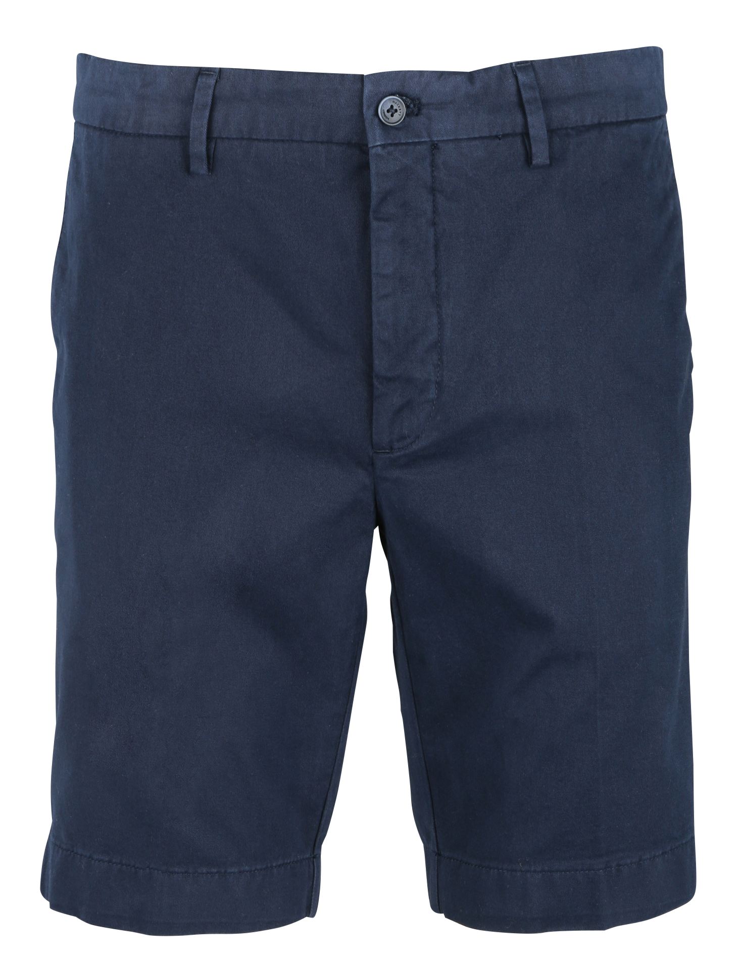 Straight-leg hem-effect cotton shorts HACKETT Blue