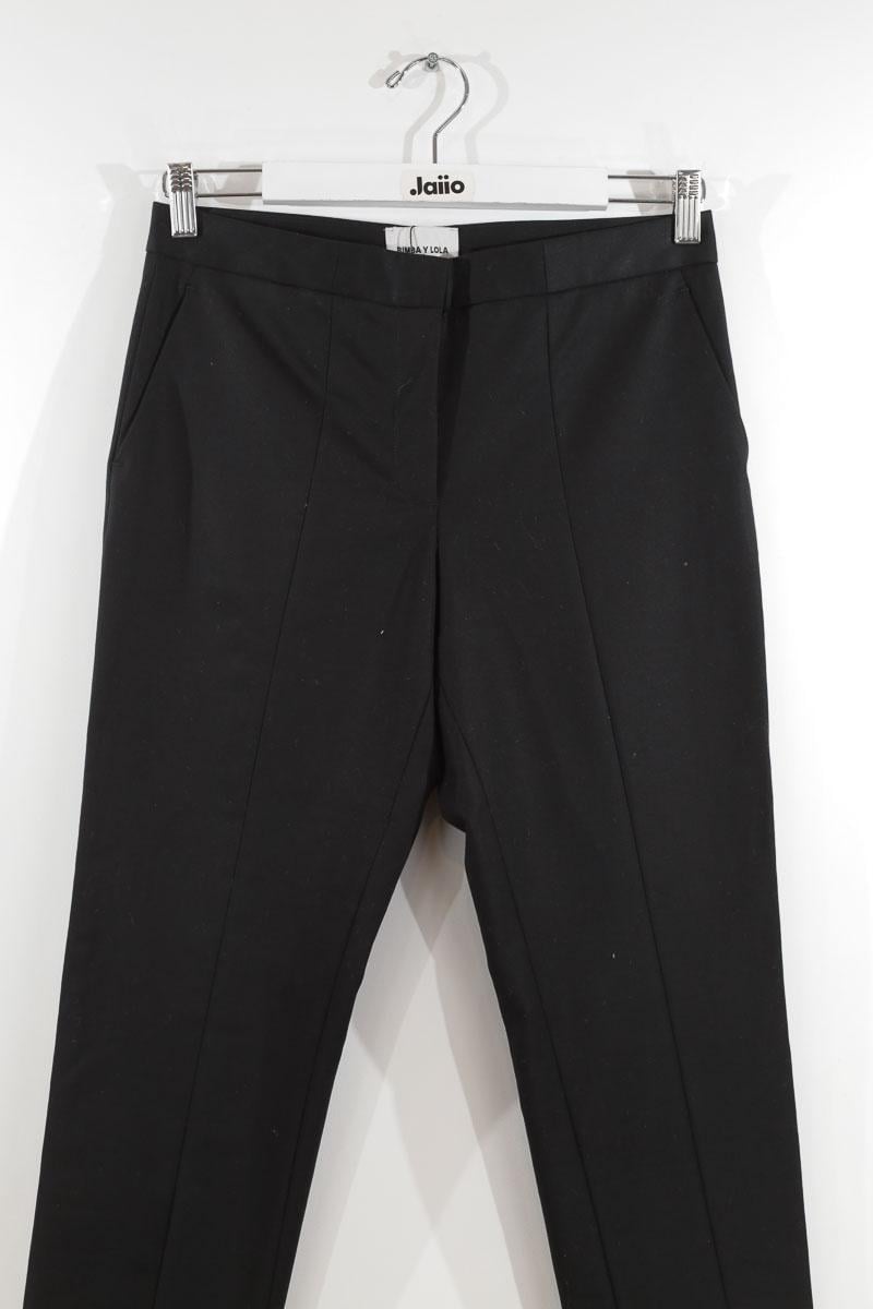 Slim-fit cotton cargo pants BIMBA Y LOLA - Seconde main Black