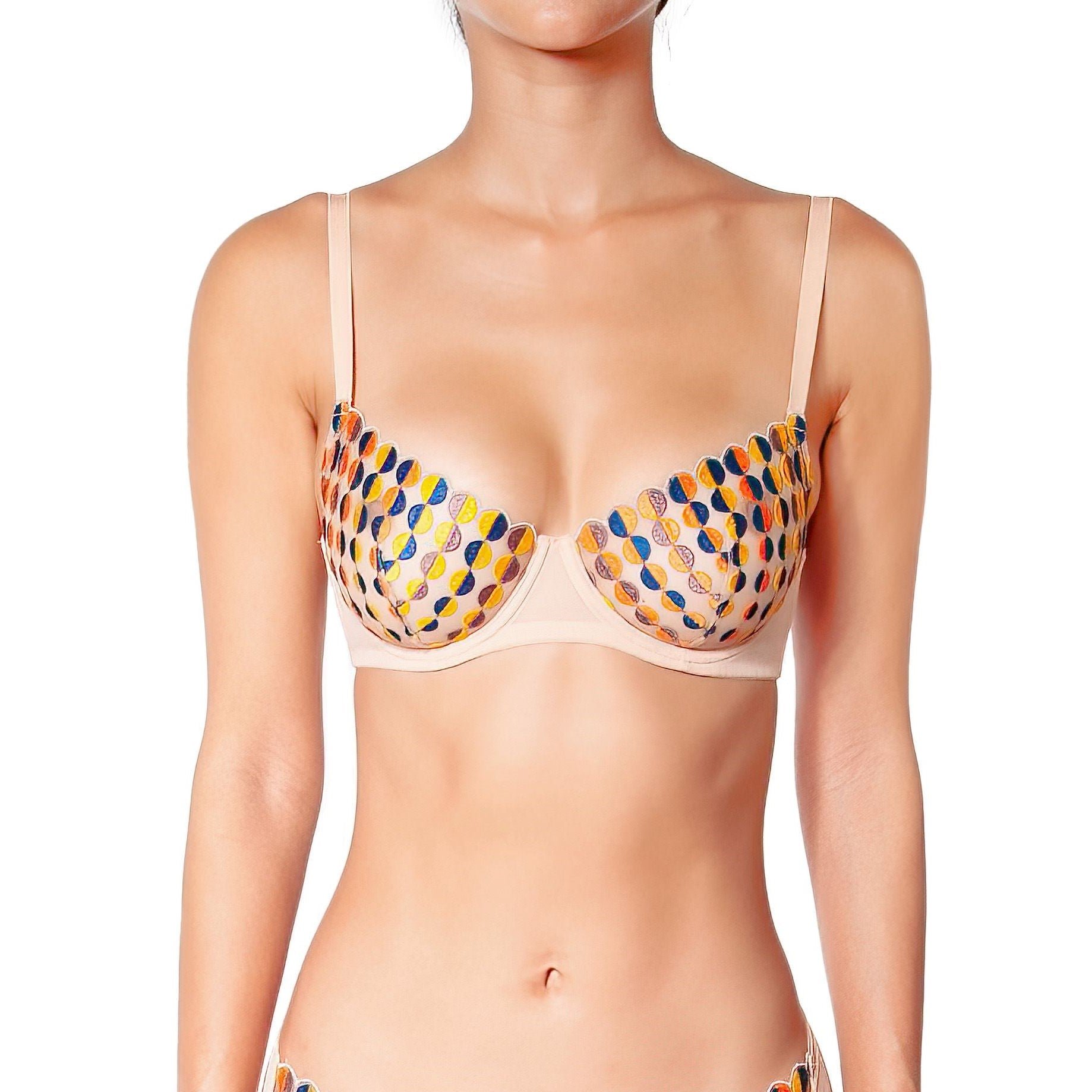 Cotton underwired bra HUIT Multicolored