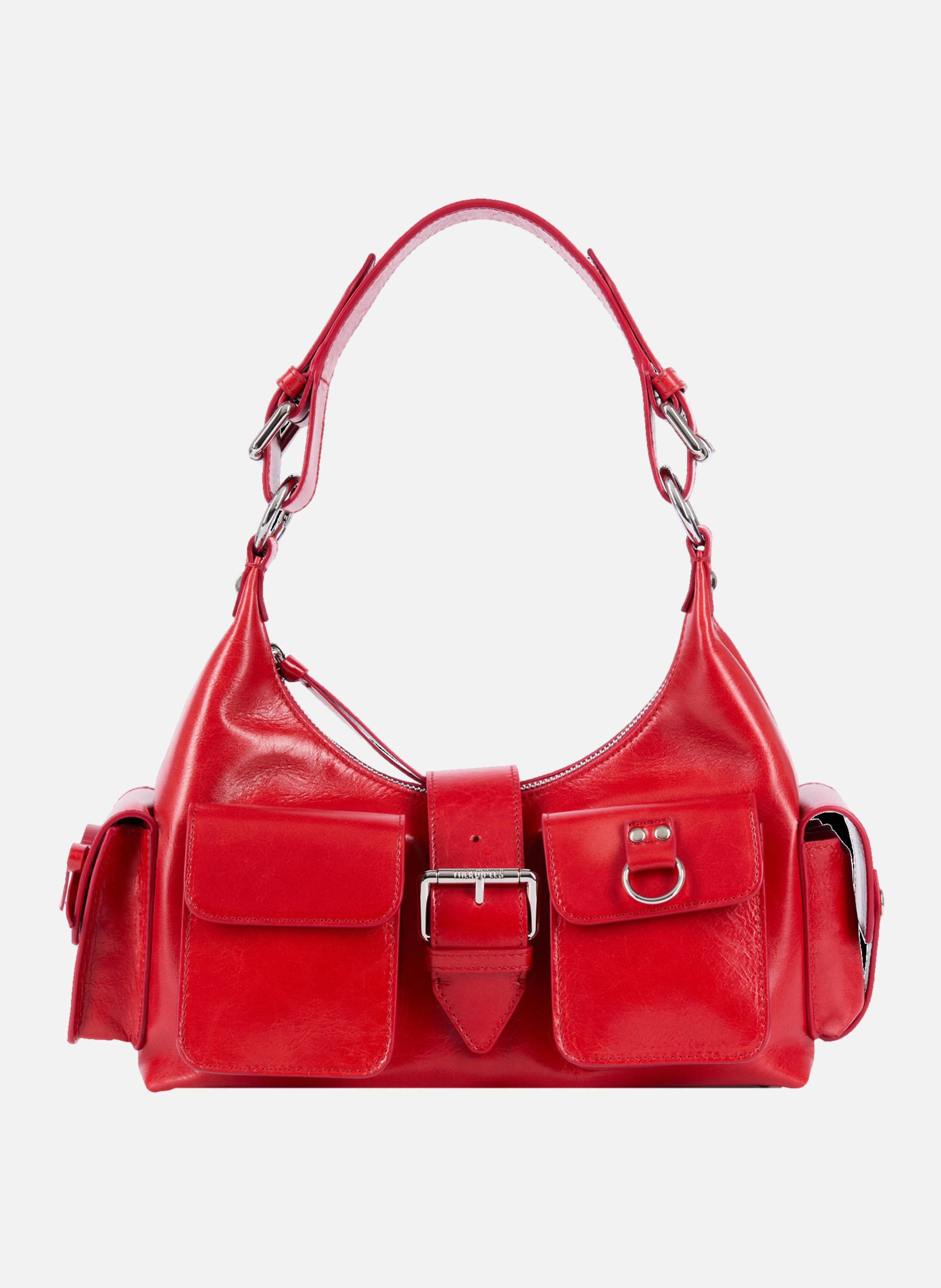 Amelia leather handbag  Rouge