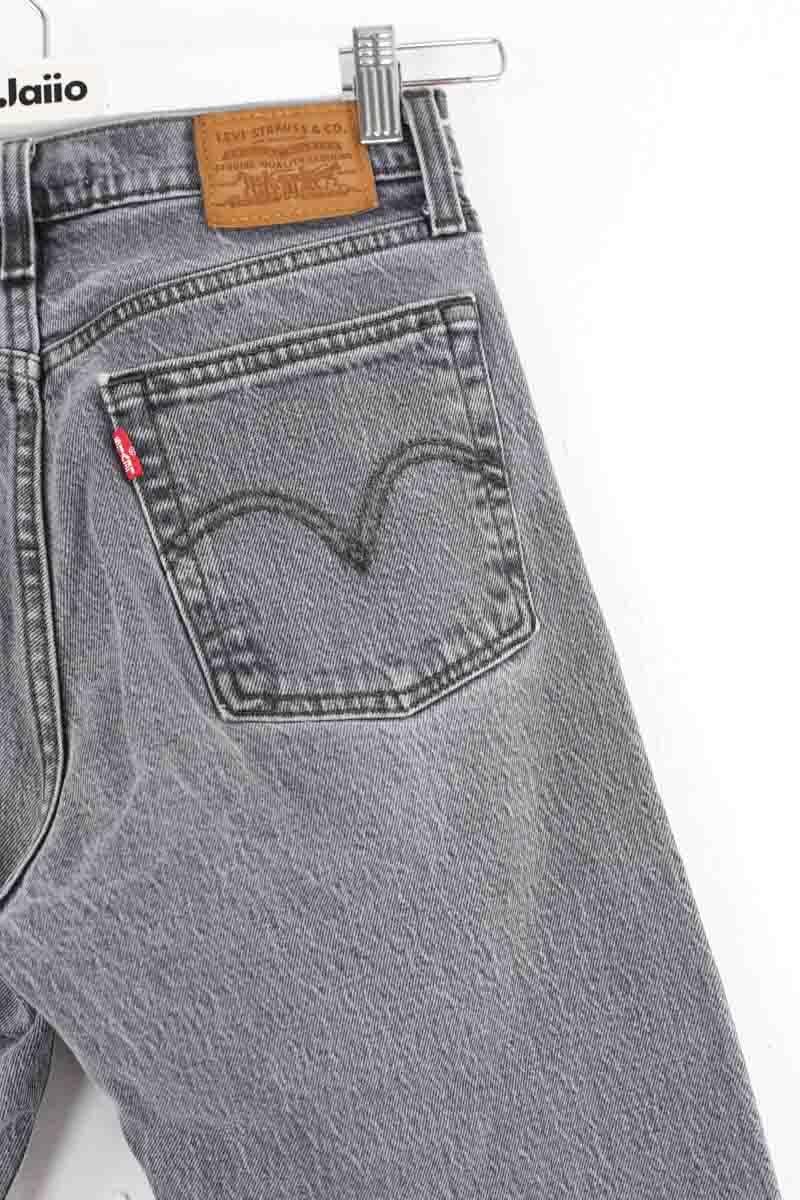 Cotton straight jeans LEVI'S - Seconde main Grey