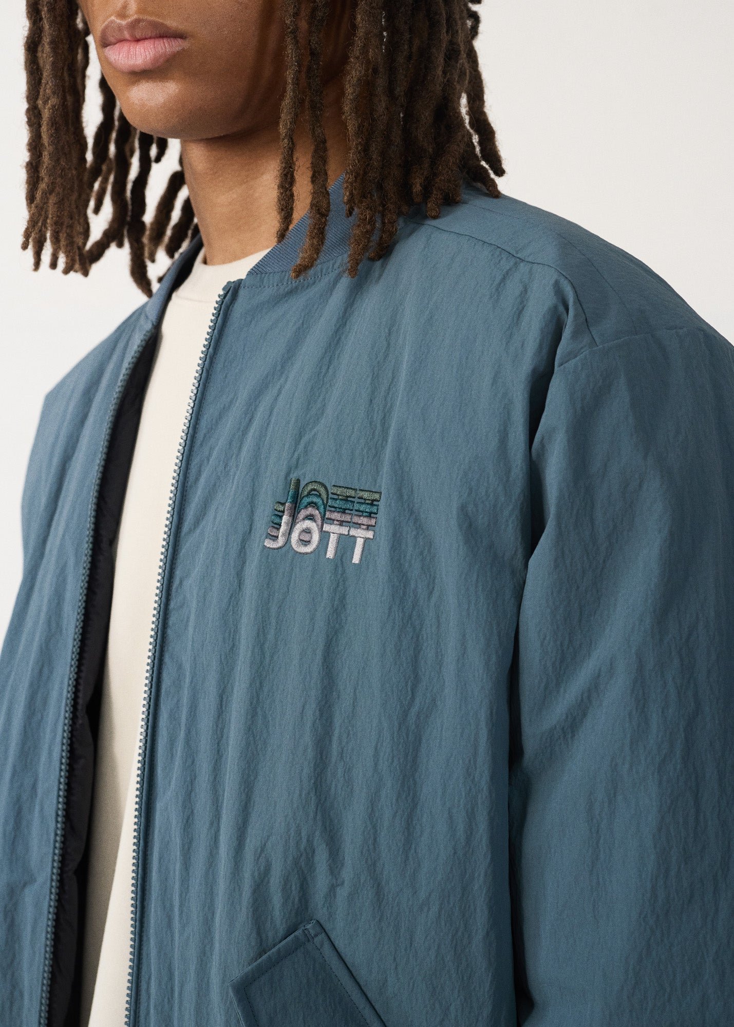 Bluestone/black Bentham bomber jacket JOTT Blue