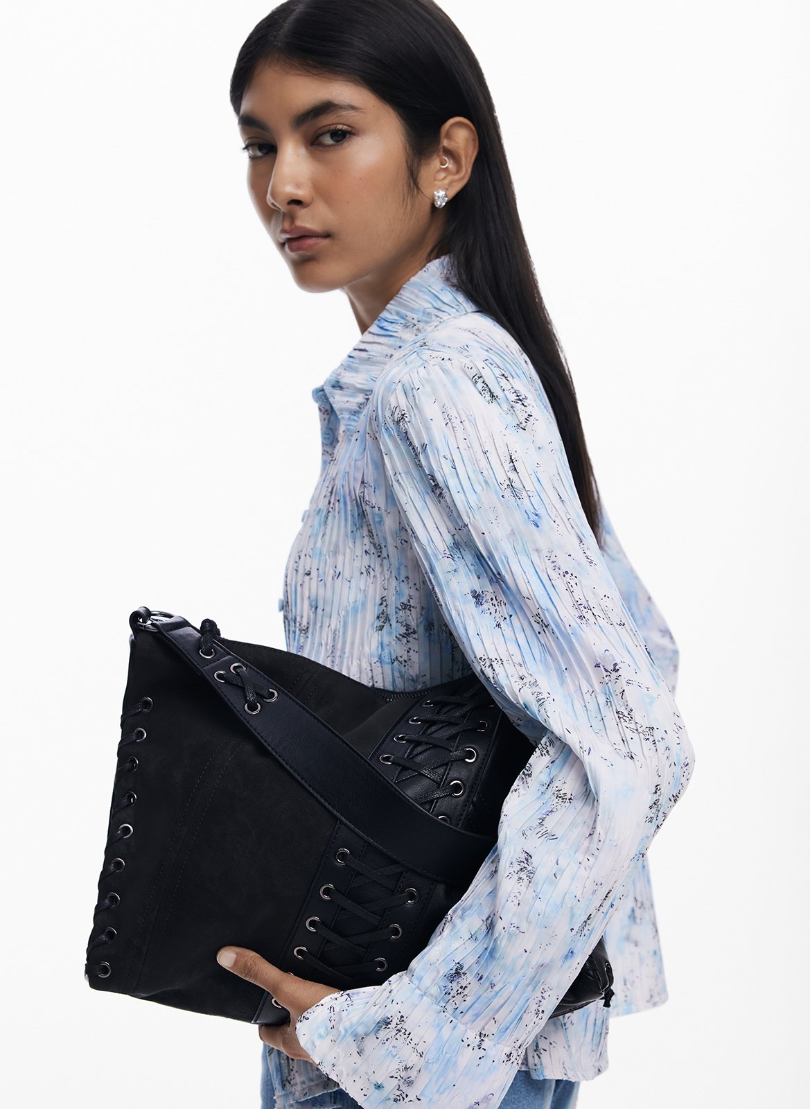 Sac à main effet cuir DESIGUAL Noir