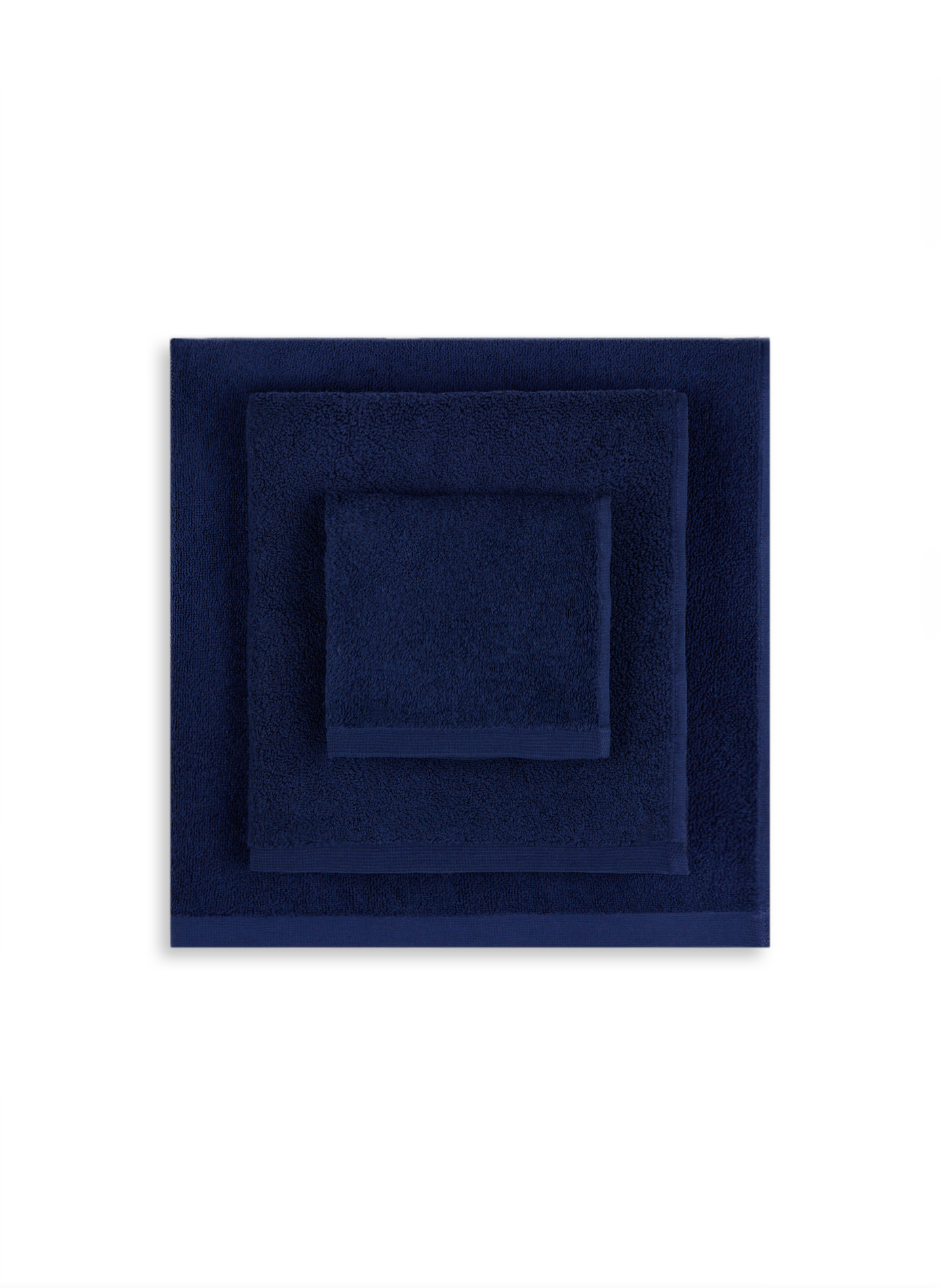 Set of organic cotton bath towels AU PRINTEMPS PARIS MAISON Blue