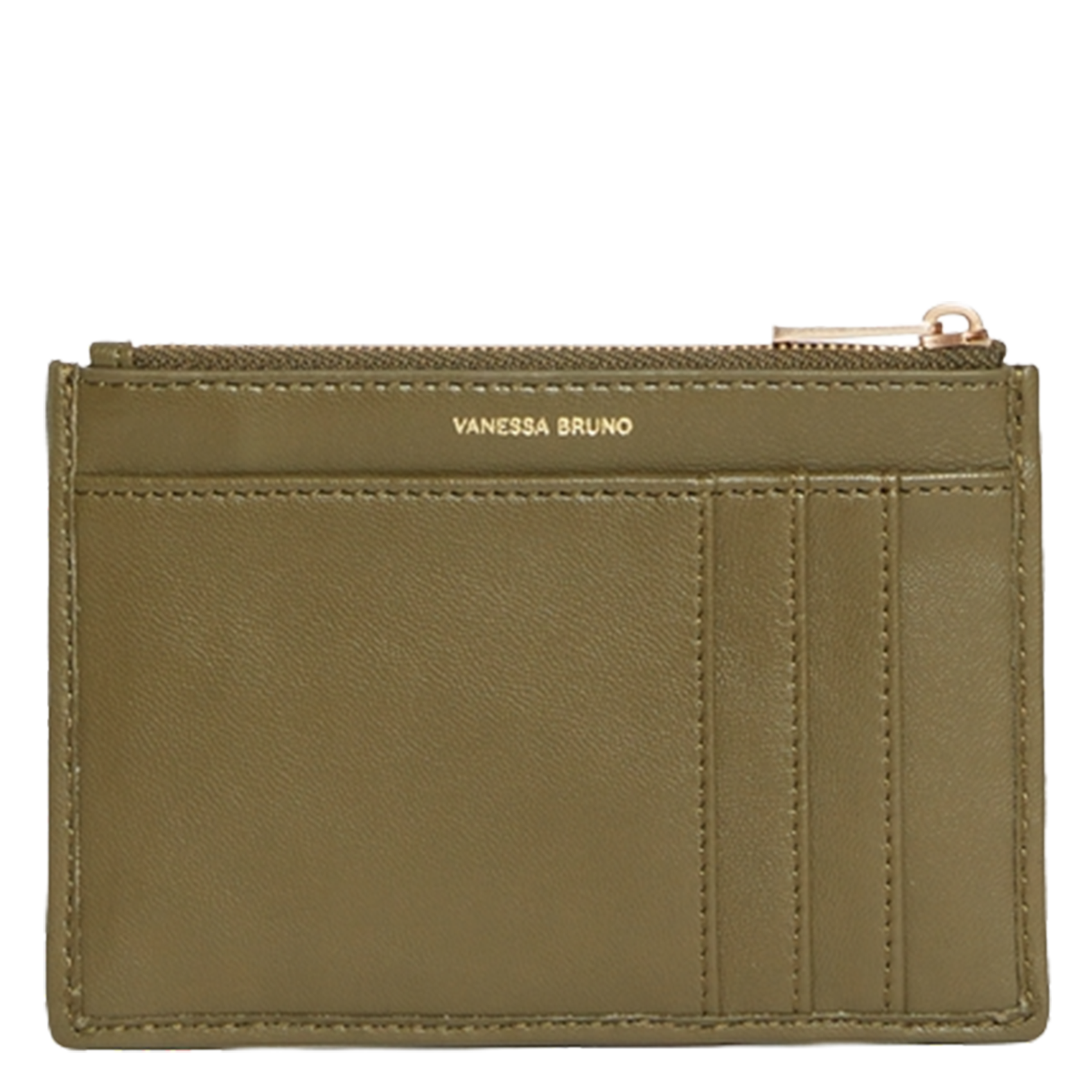 Braided leather zip-around wallet VANESSA BRUNO