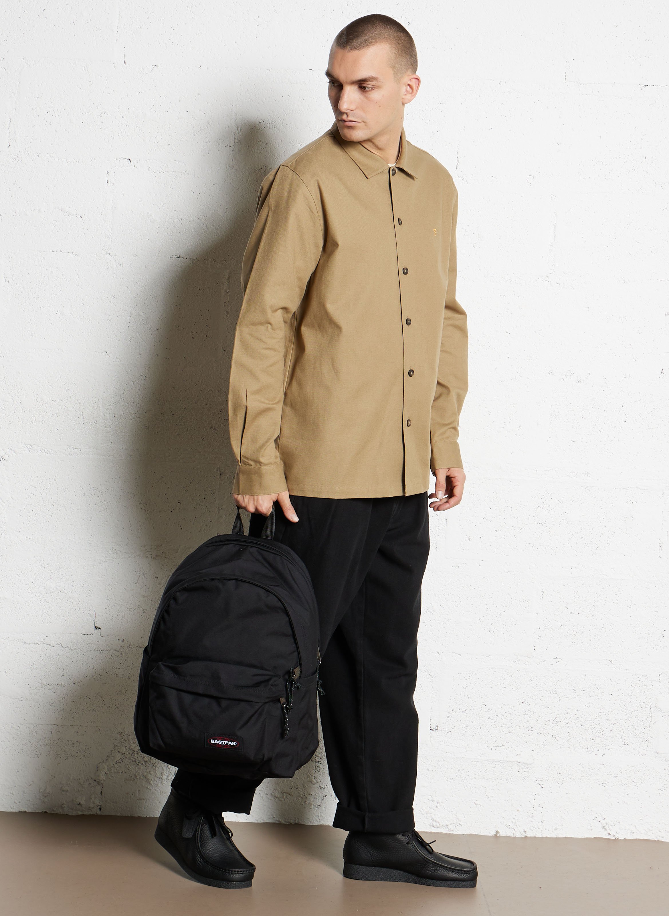 Surchemise oversize en coton FARAH Beige