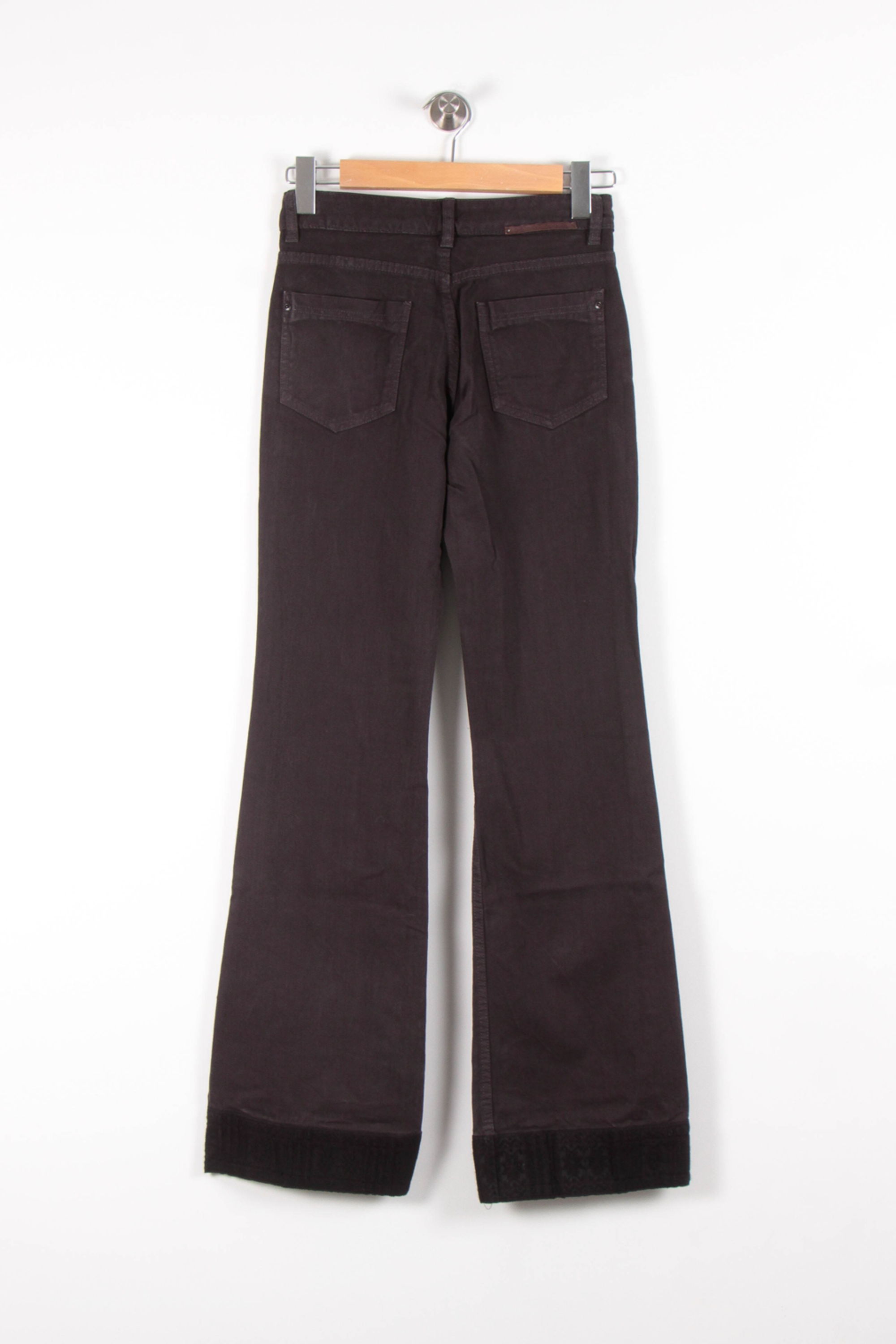 Cropped slim jeans with studs COMPTOIR DES COTONNIERS - Seconde main Black