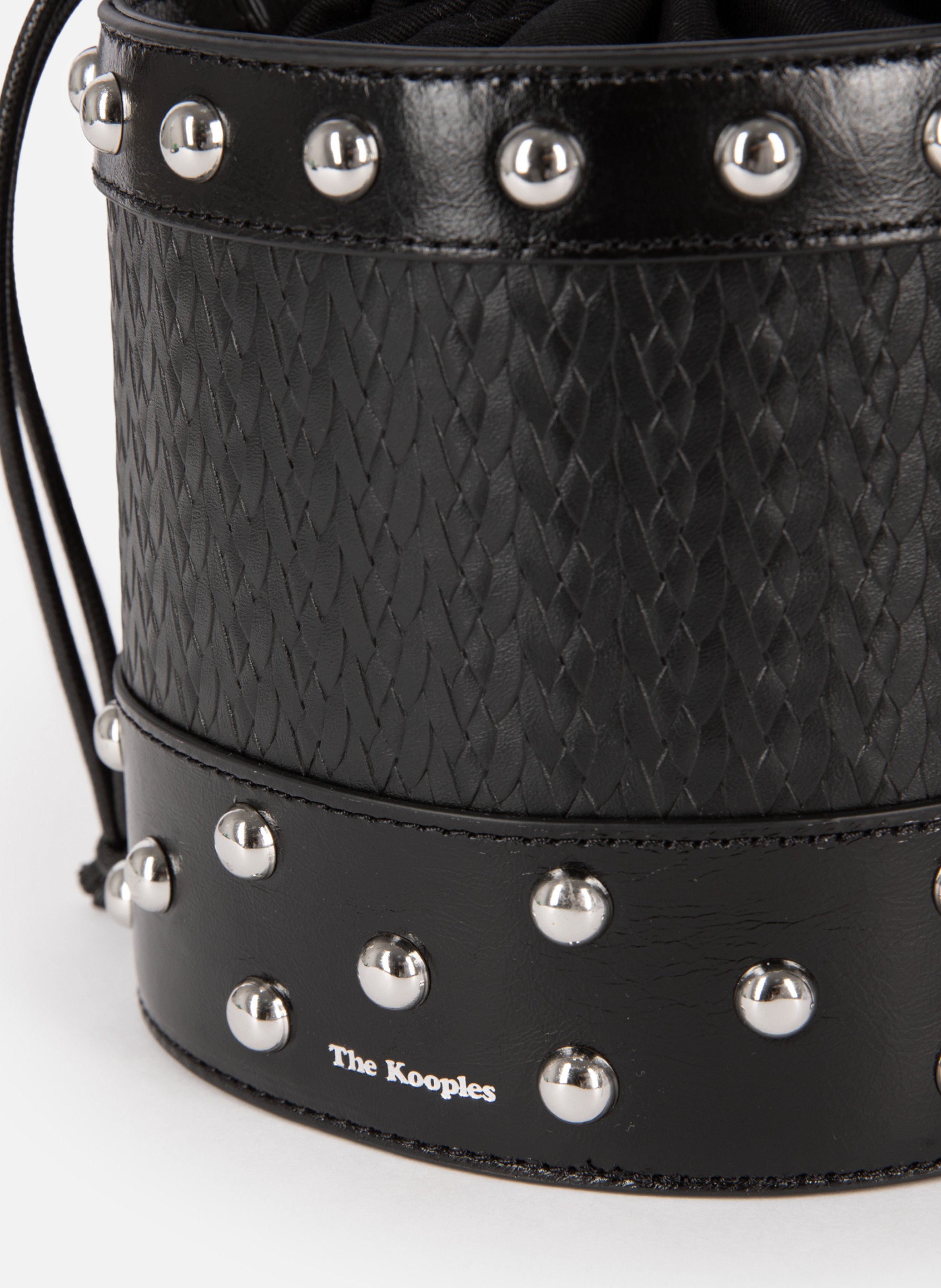 Studded bucket bag THE KOOPLES Black