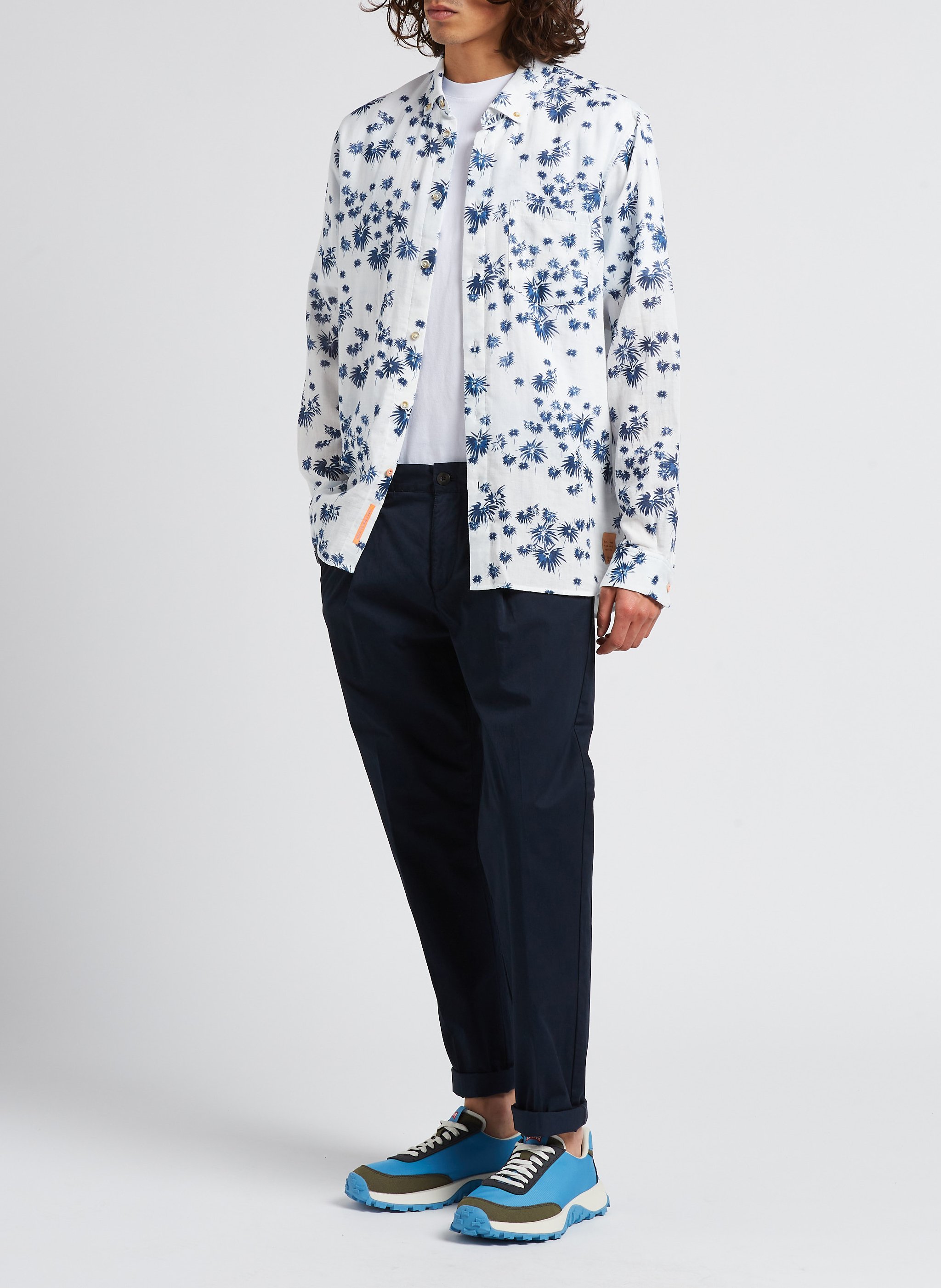 Printed organic cotton shirt SCOTCH AND SODA White