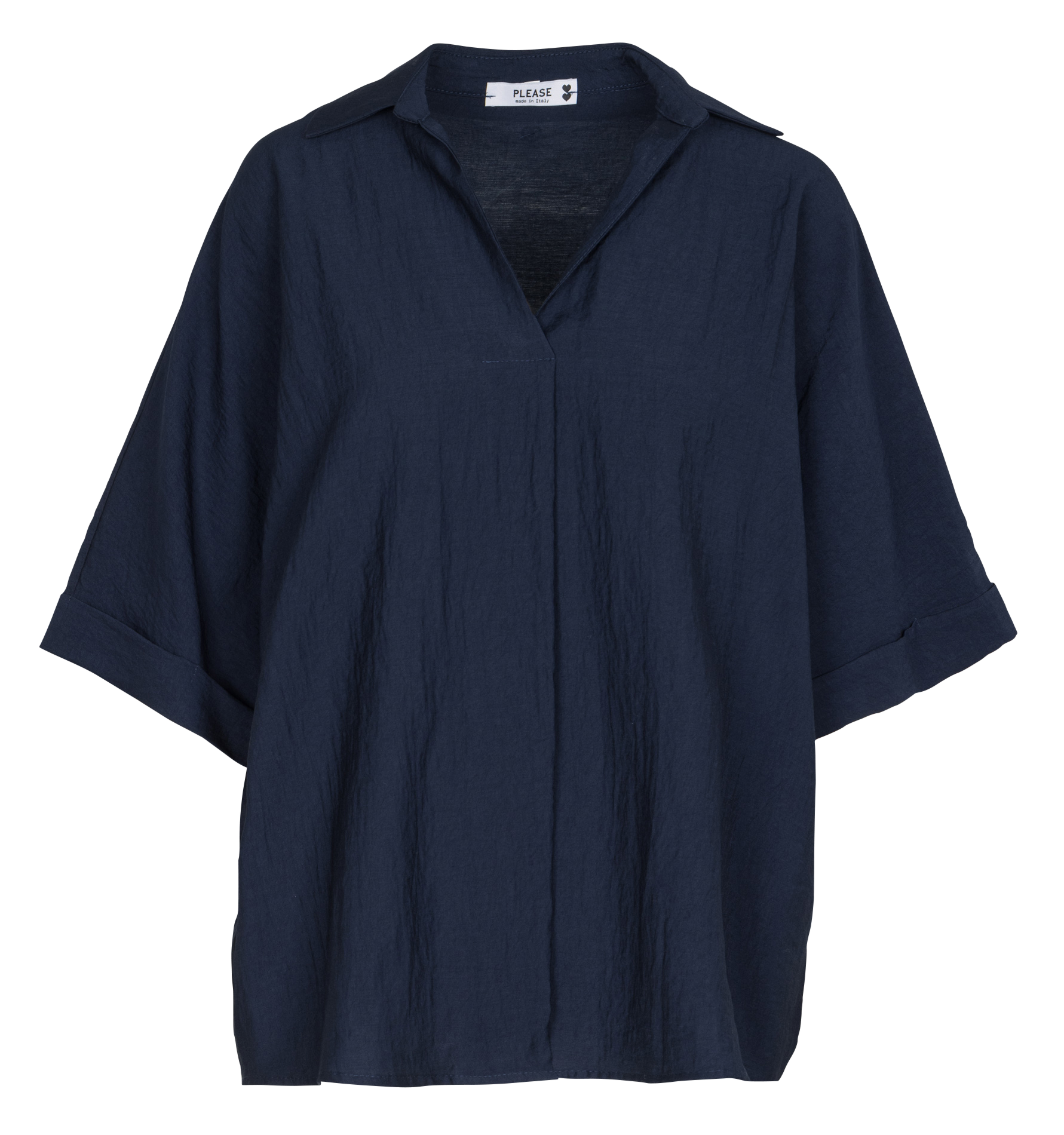 Blouse V-neck plain PLEASE