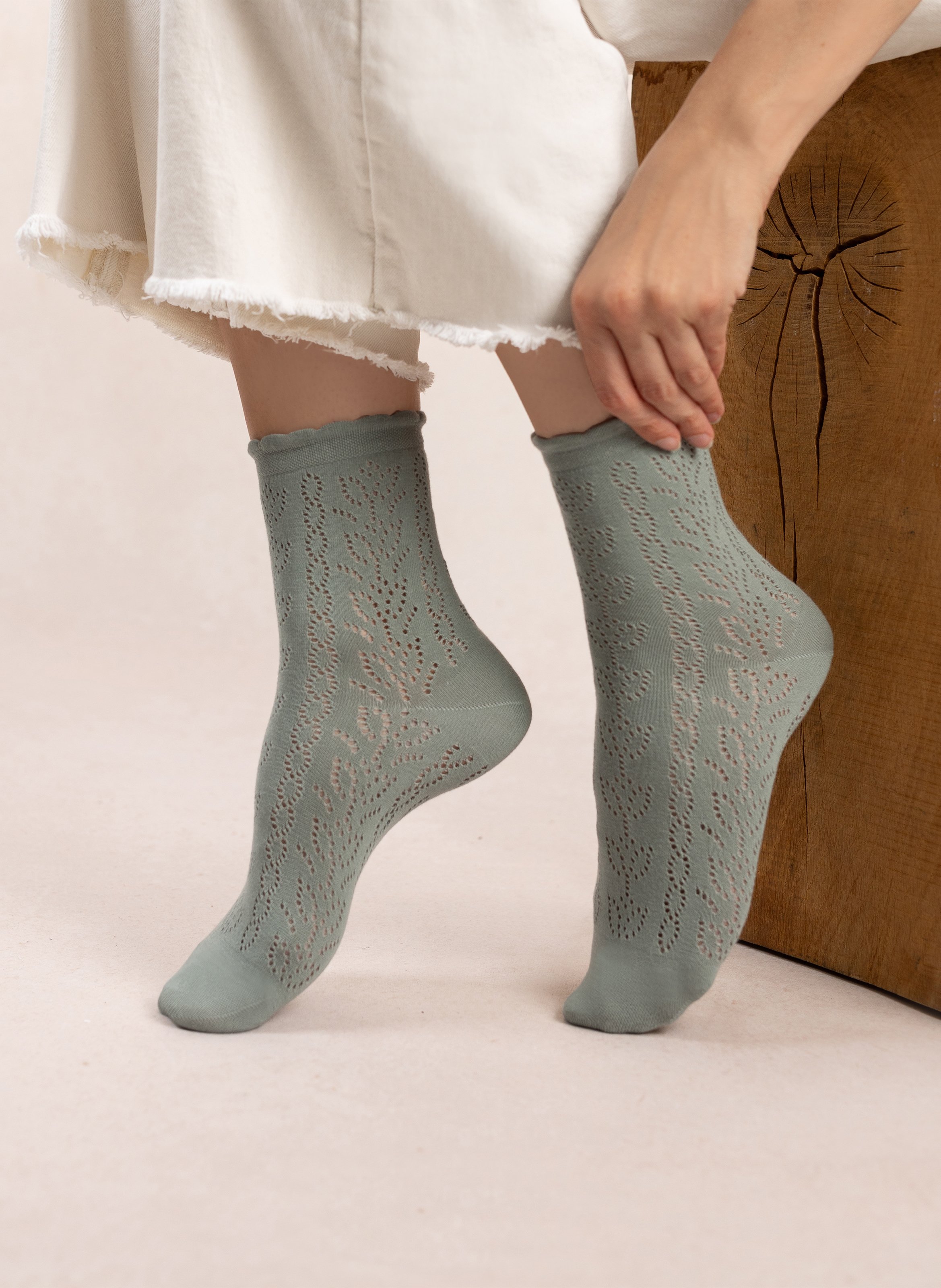 Cotton-blend socks BLEUFORET Green