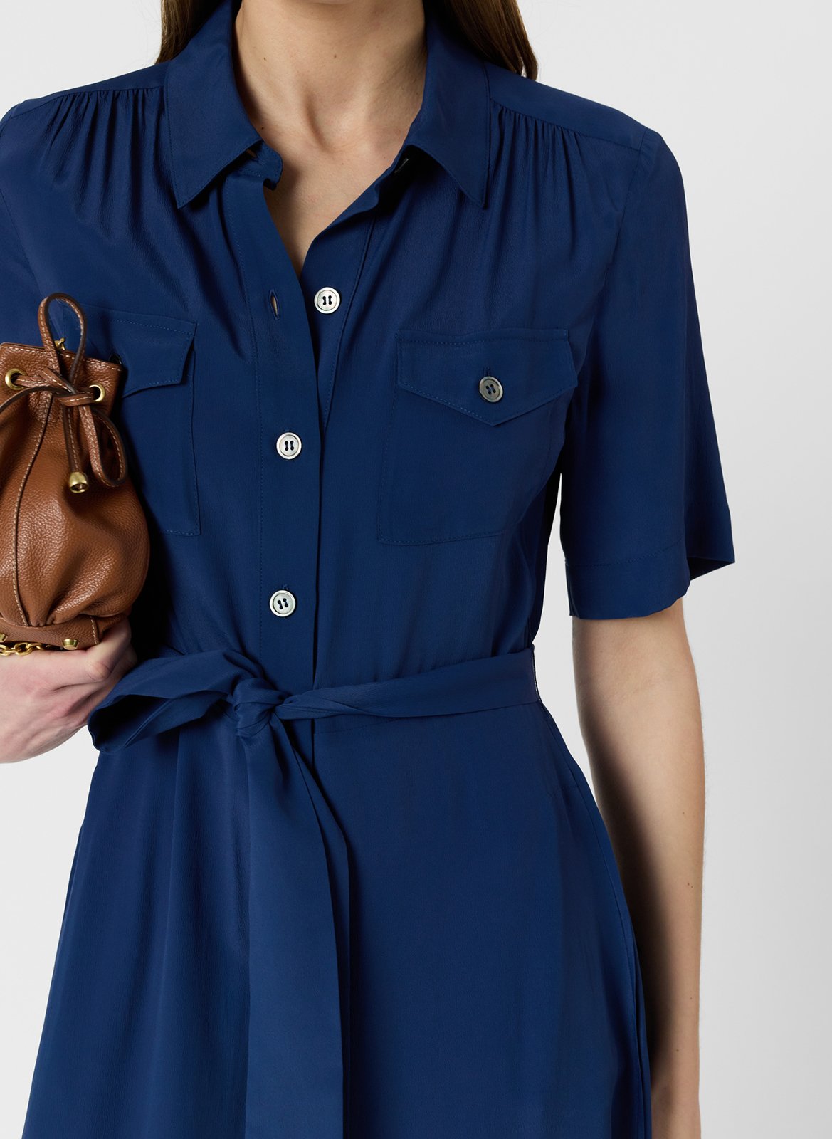Robe longue col classique GERARD DAREL Bleu
