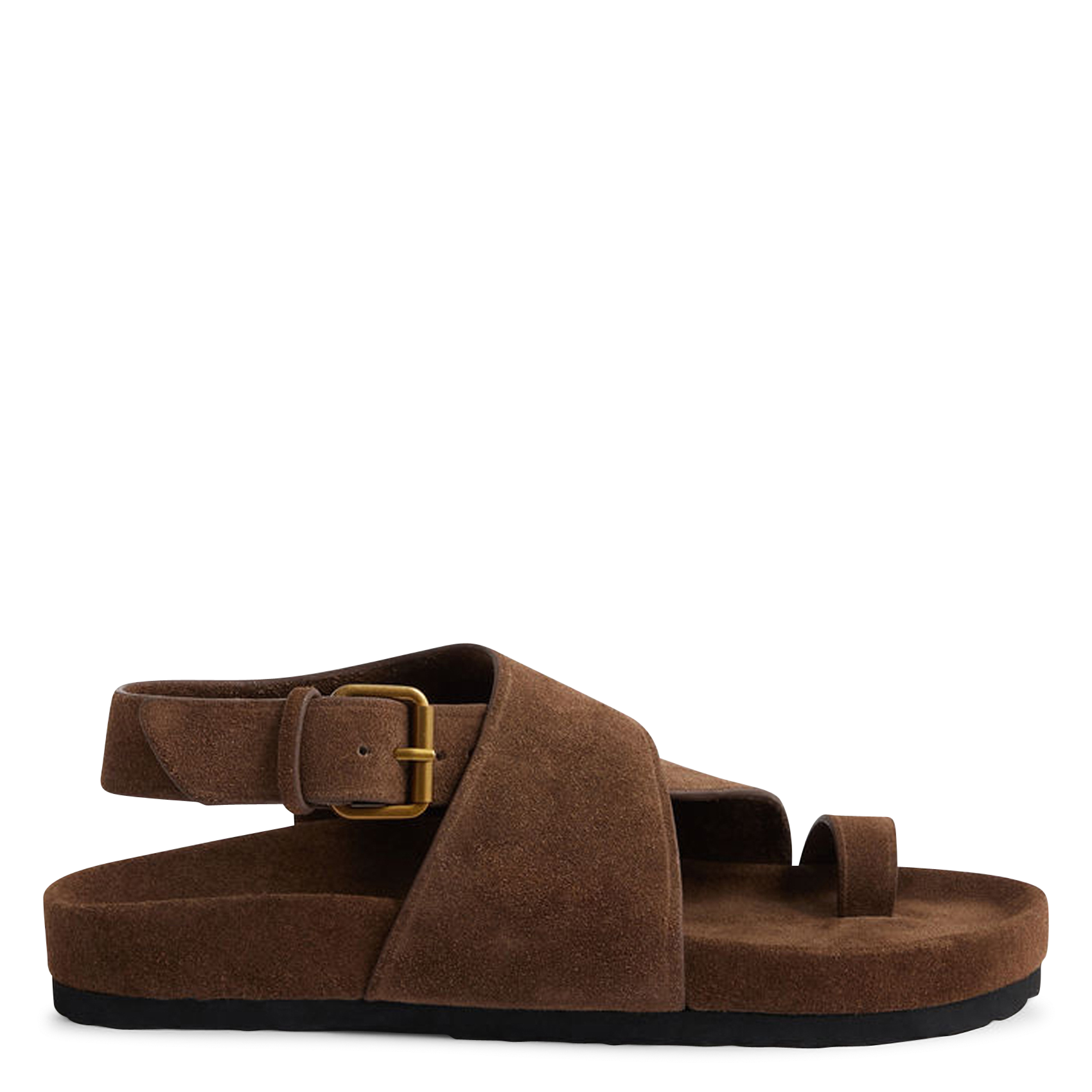 Sandalen mit Riemen aus Wildleder SOEUR Braun