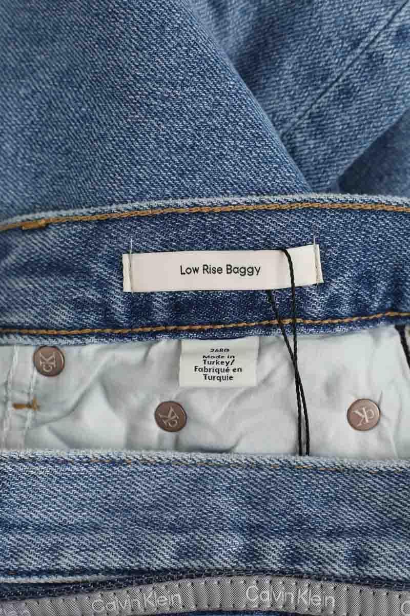 Straight cotton-blend pants CALVIN KLEIN - Seconde Main Blue