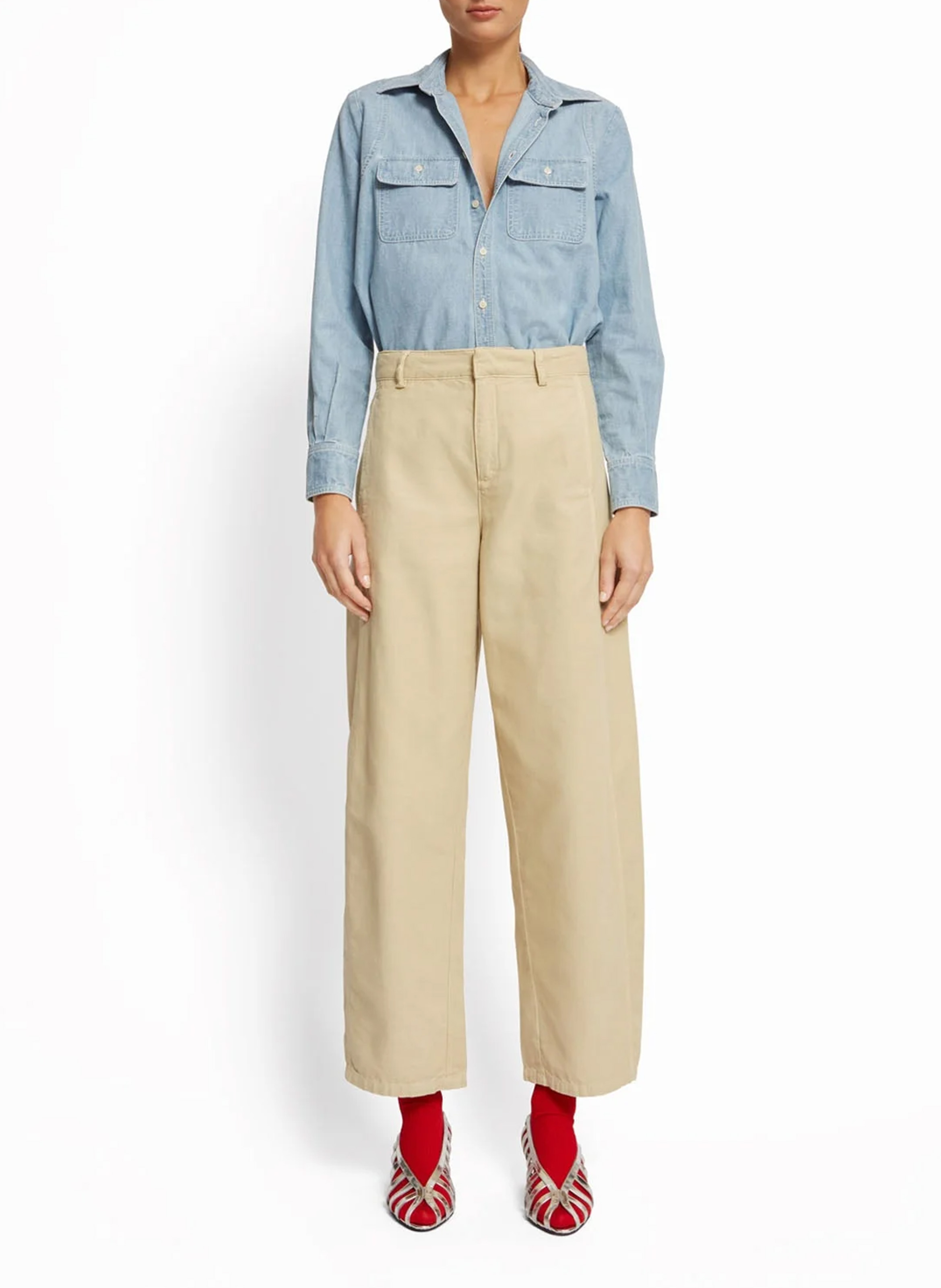 Pantalon large ROSEANNA Beige