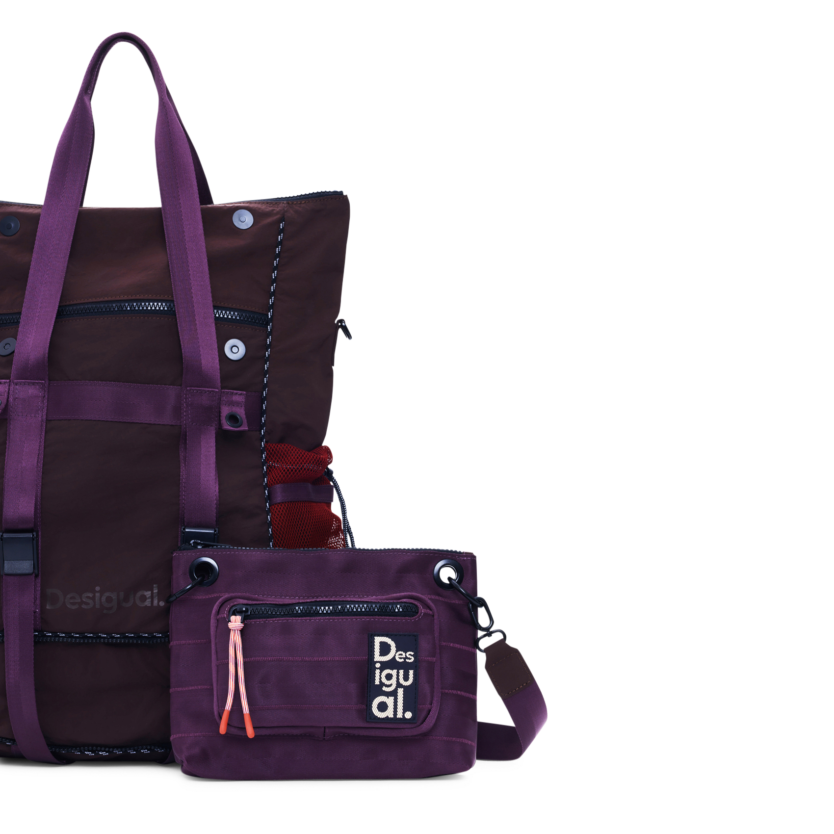 Sac à dos zippé DESIGUAL Rouge