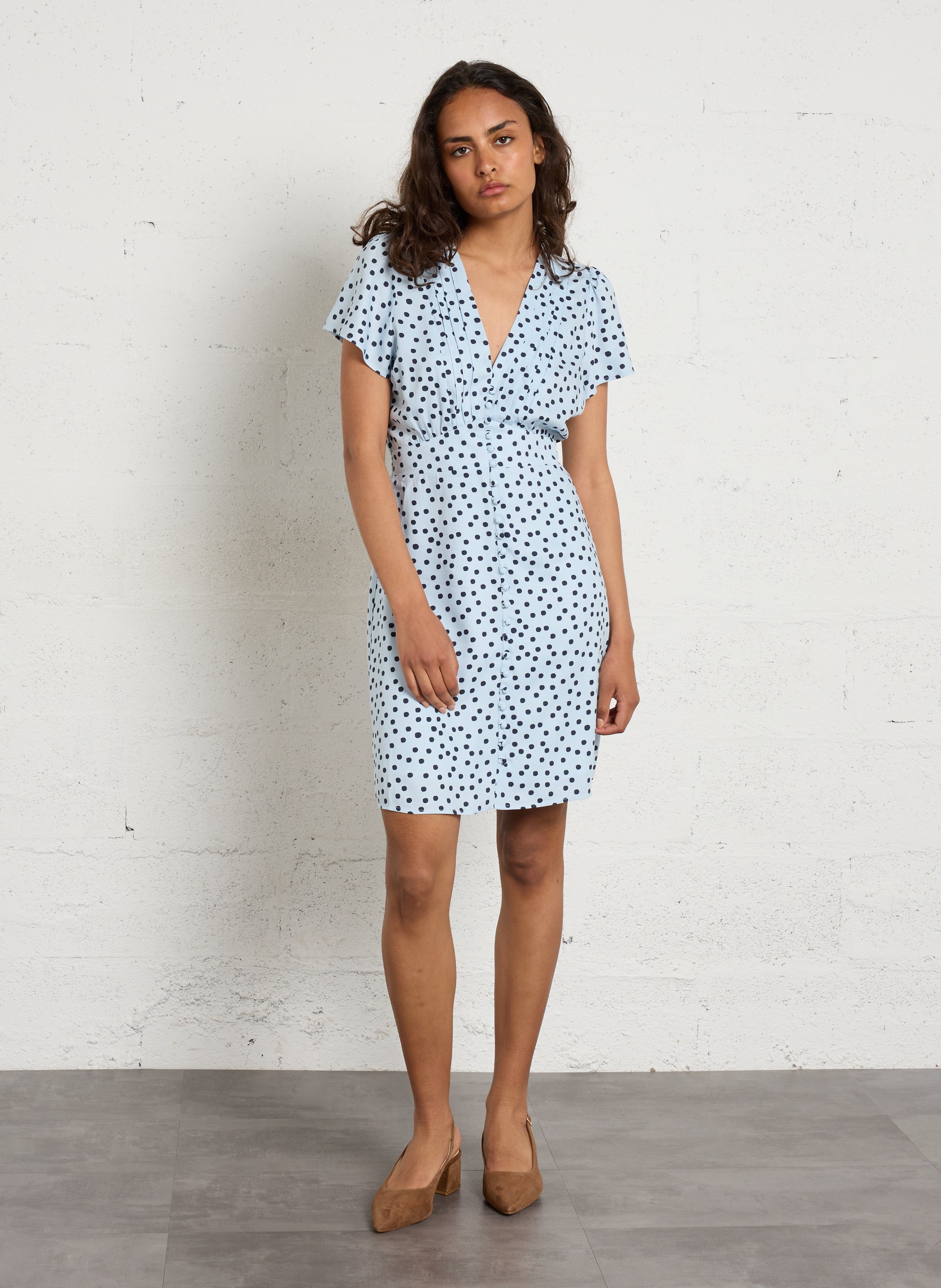 Sandales à talon en cuir VAGABOND Marron