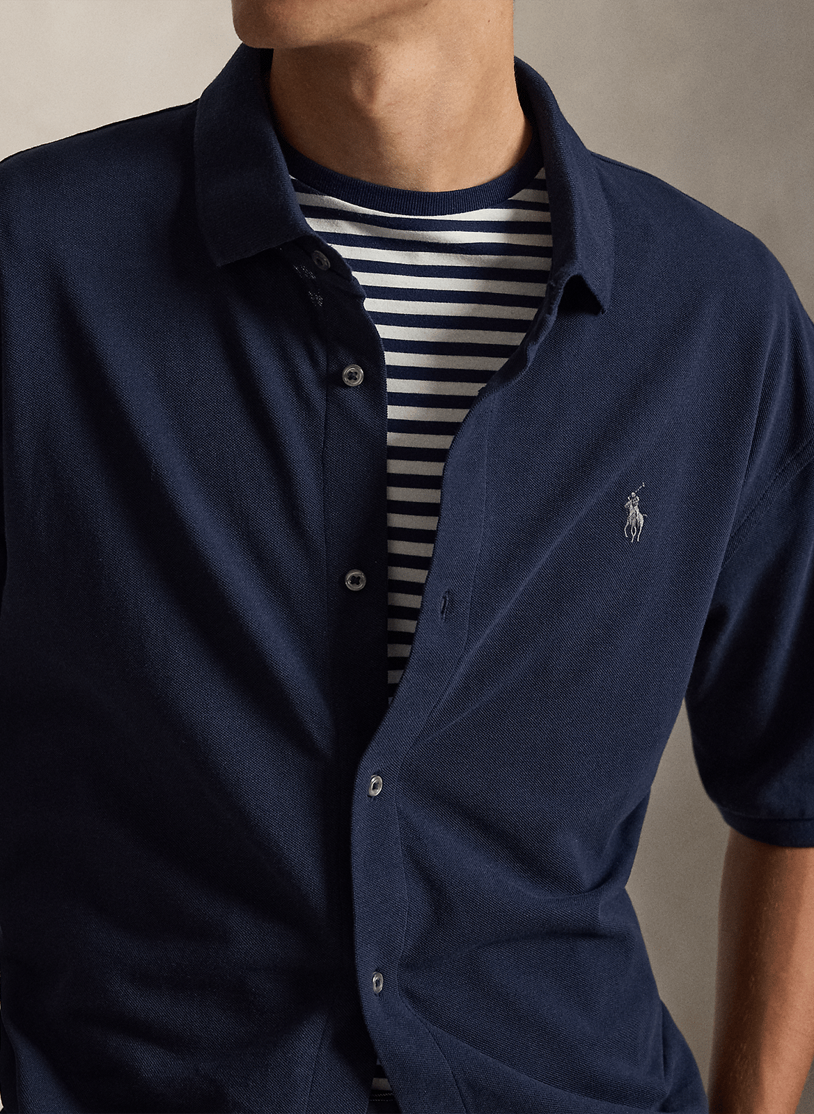 Kurzarmhemd mit Knopfleiste POLO RALPH LAUREN Blau