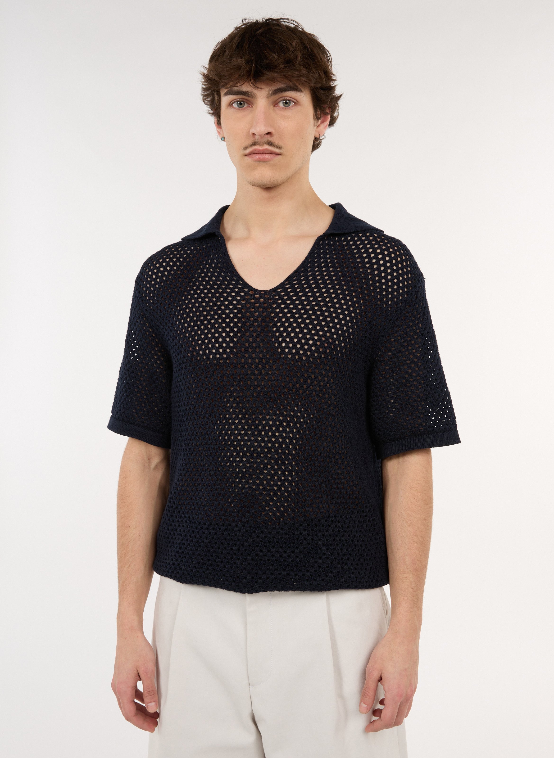 Gerade geschnittenes Poloshirt aus Baumwolle SAISON 1865