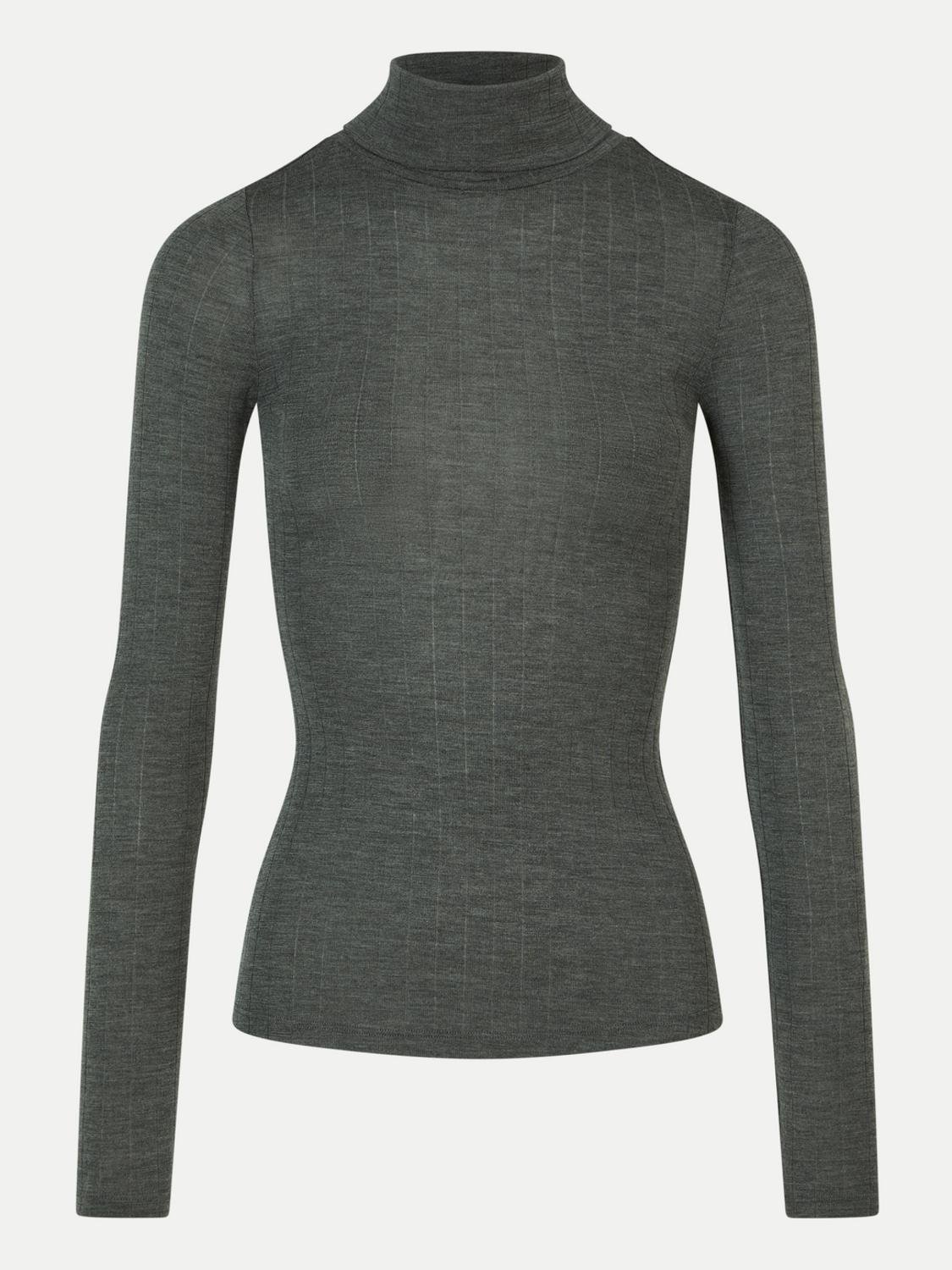 Long-sleeve turtleneck T-shirt CHANTELLE Grey