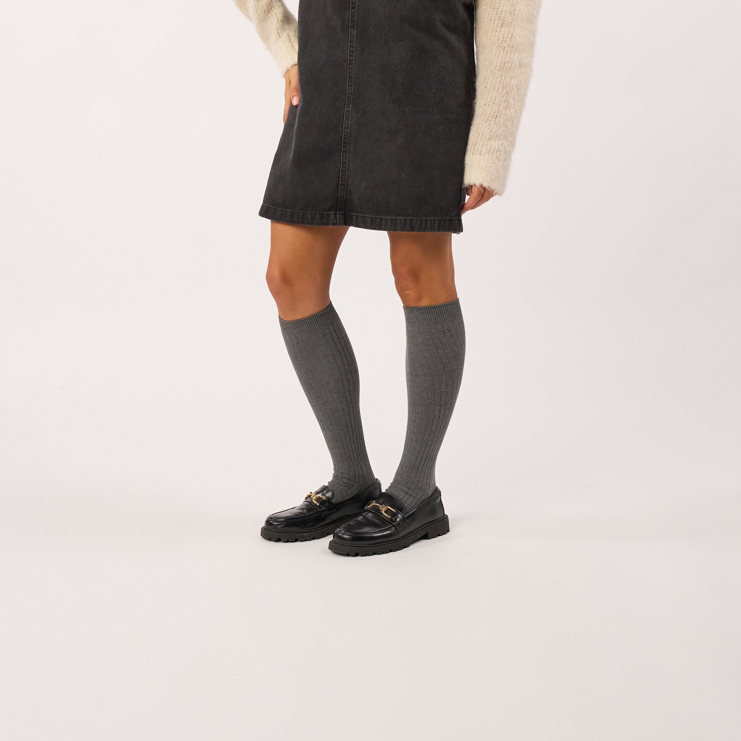 High combed cotton socks BILLYBELT Grey