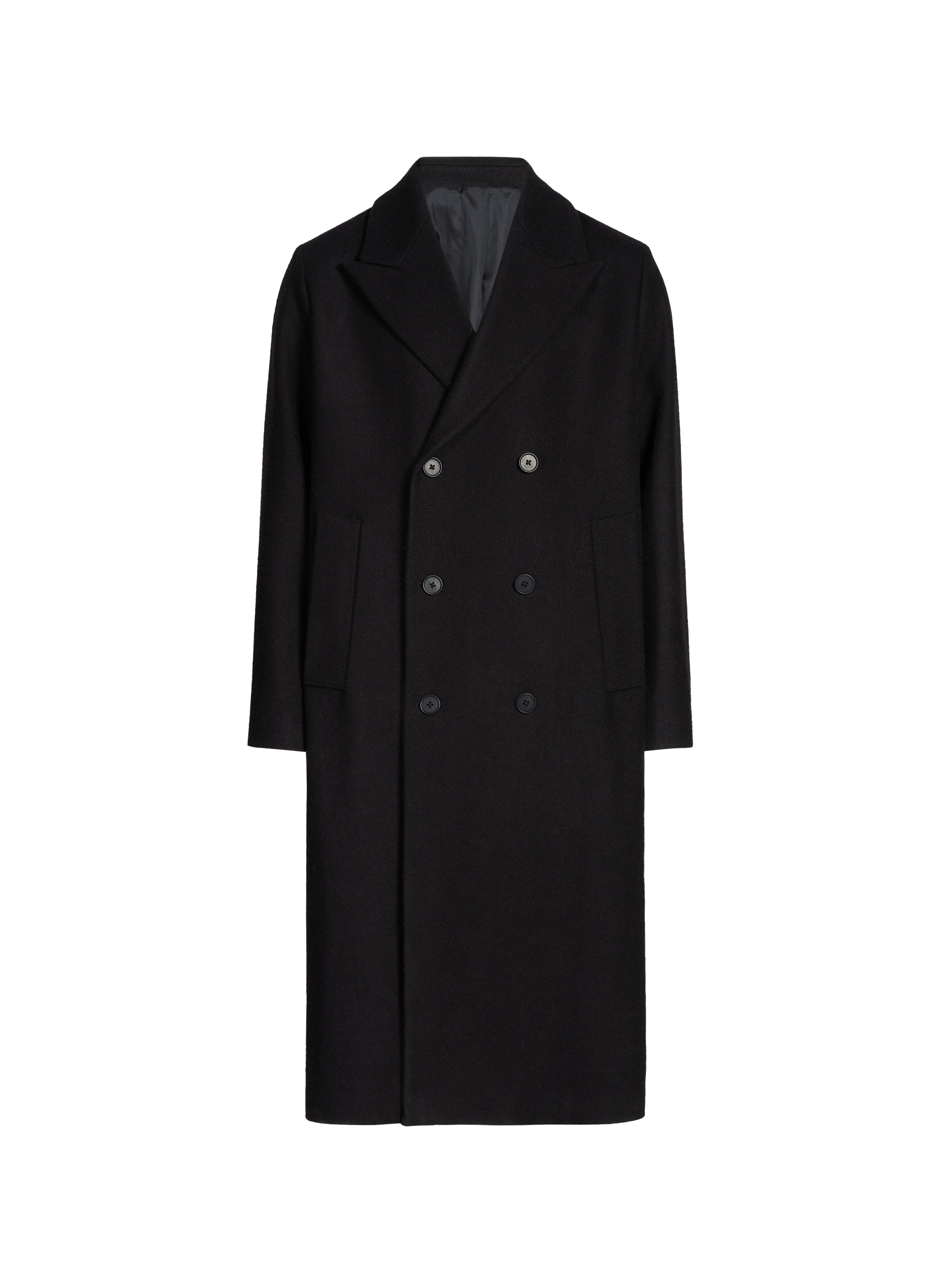 Cult125 tailored collar wool coat Cult125 SAISON 1865 Black