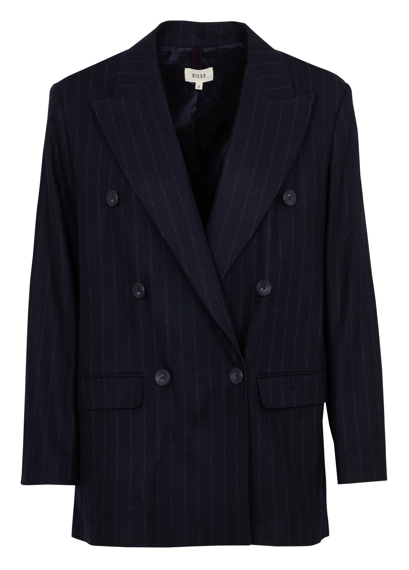 Gestreifter Blazer aus Wollmix DIEGA Blau