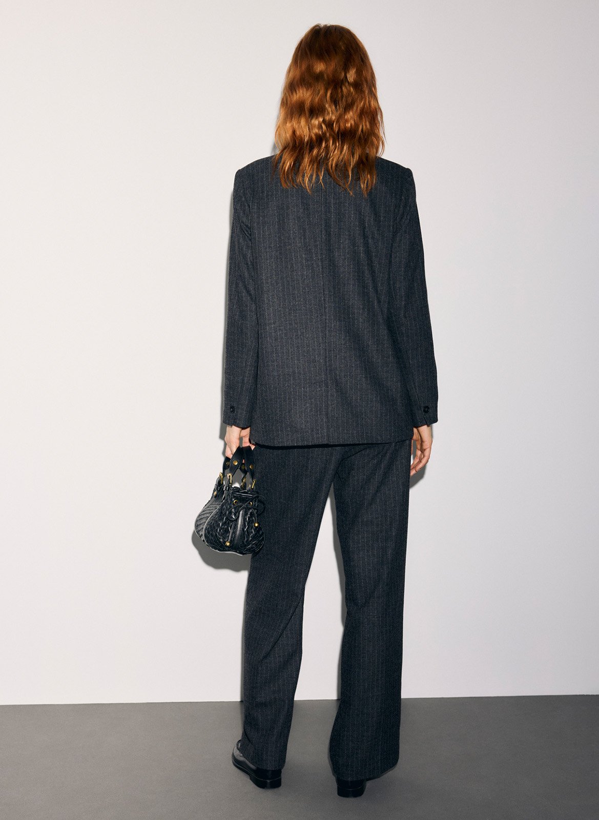 Gestreifte Bundfaltenhose GERARD DAREL Grau