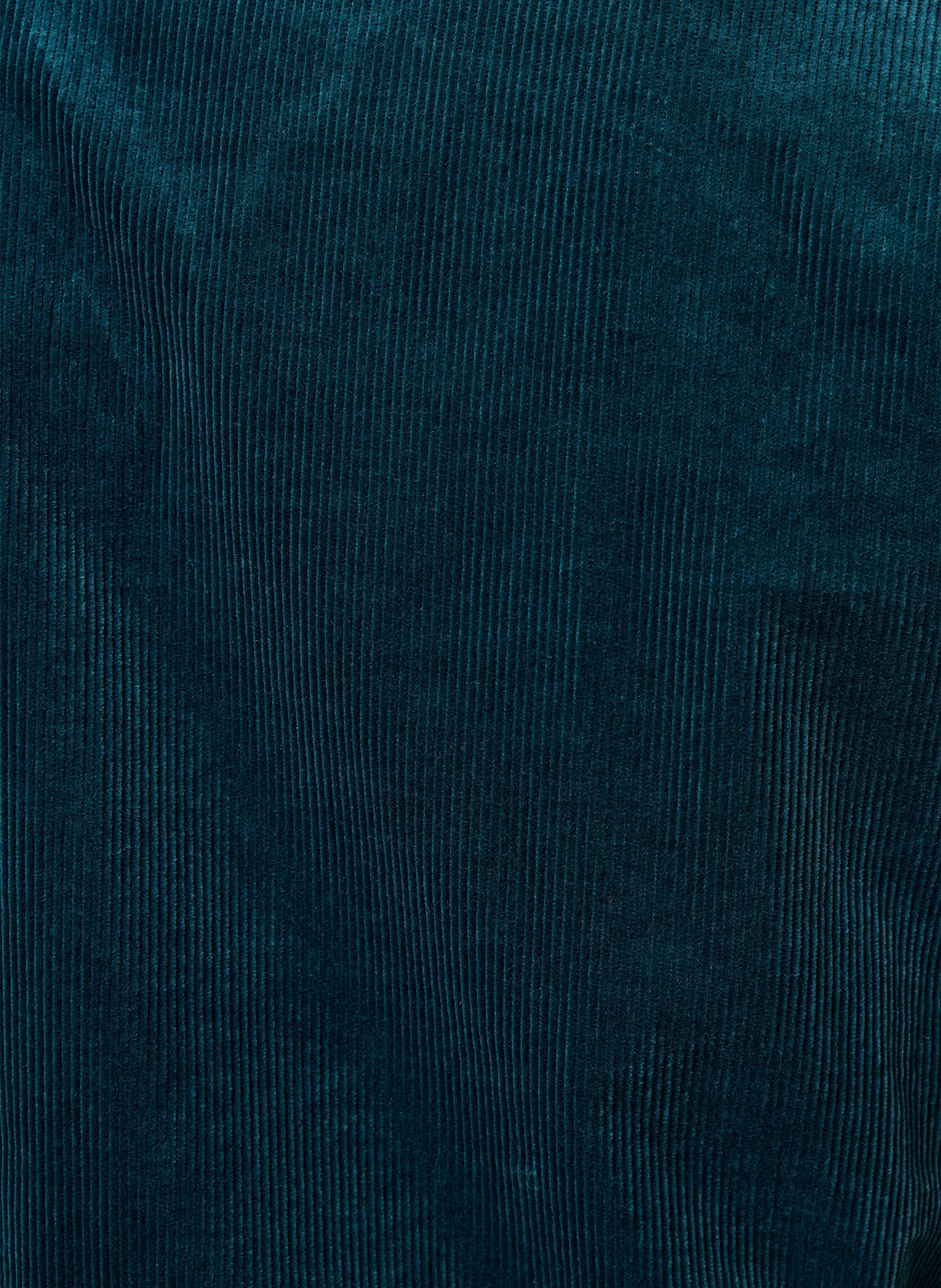 Kurze Jacke aus Baumwollmischung in Cordoptik LA FEE MARABOUTEE Blau