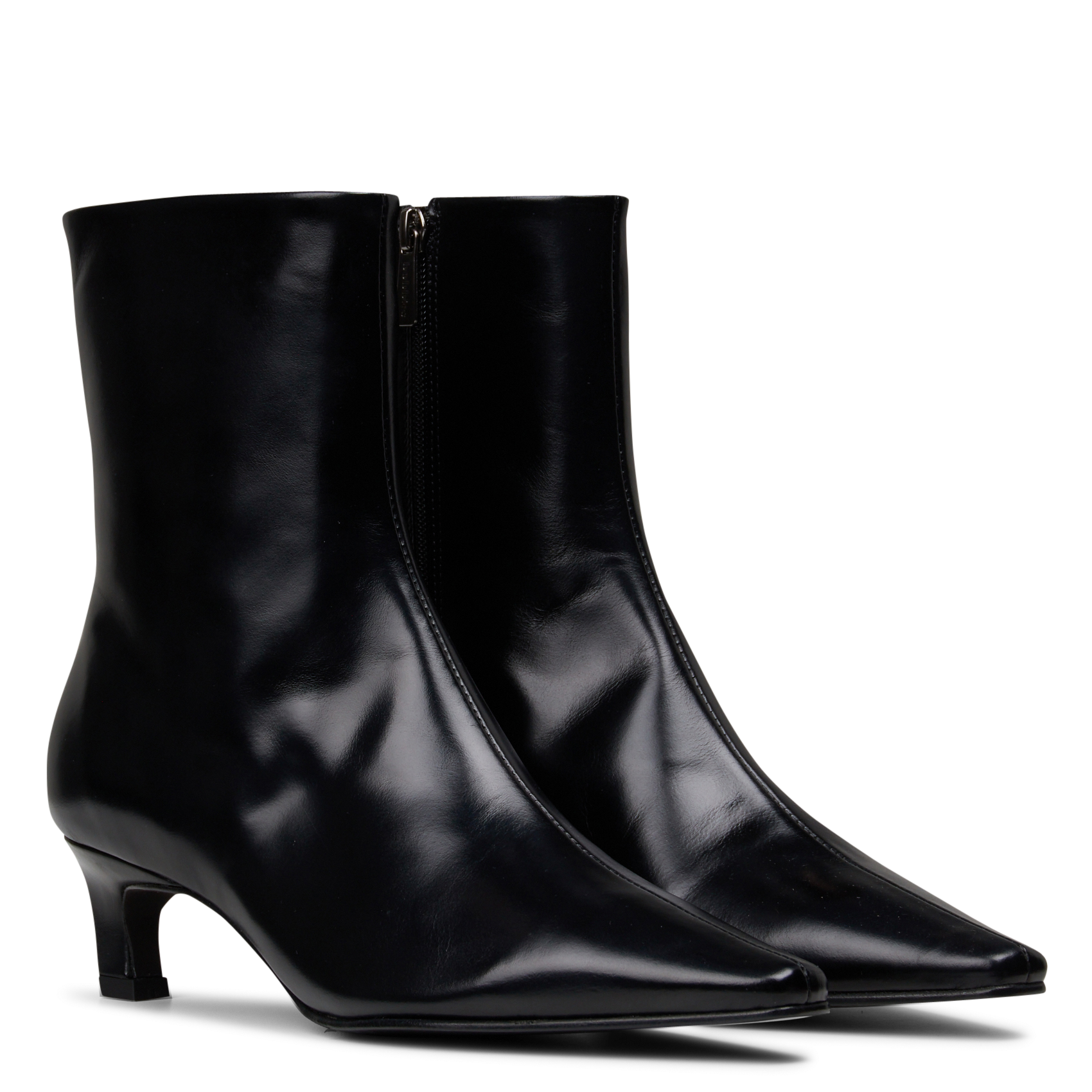 Bottines à talons en cuir BOBBIES Noir