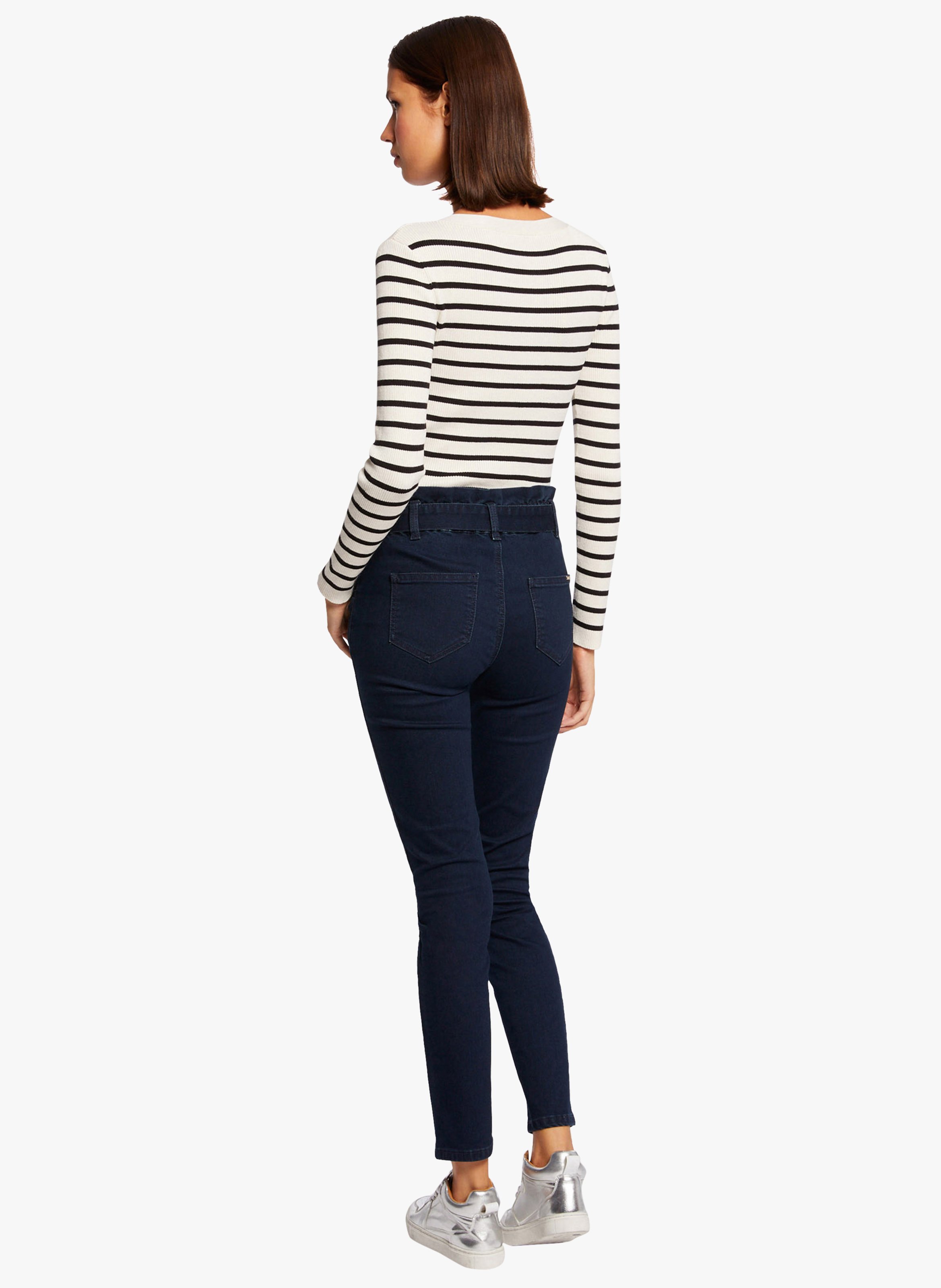 Highrise Slimfit Jeans Dark Blue Women Place des Tendances