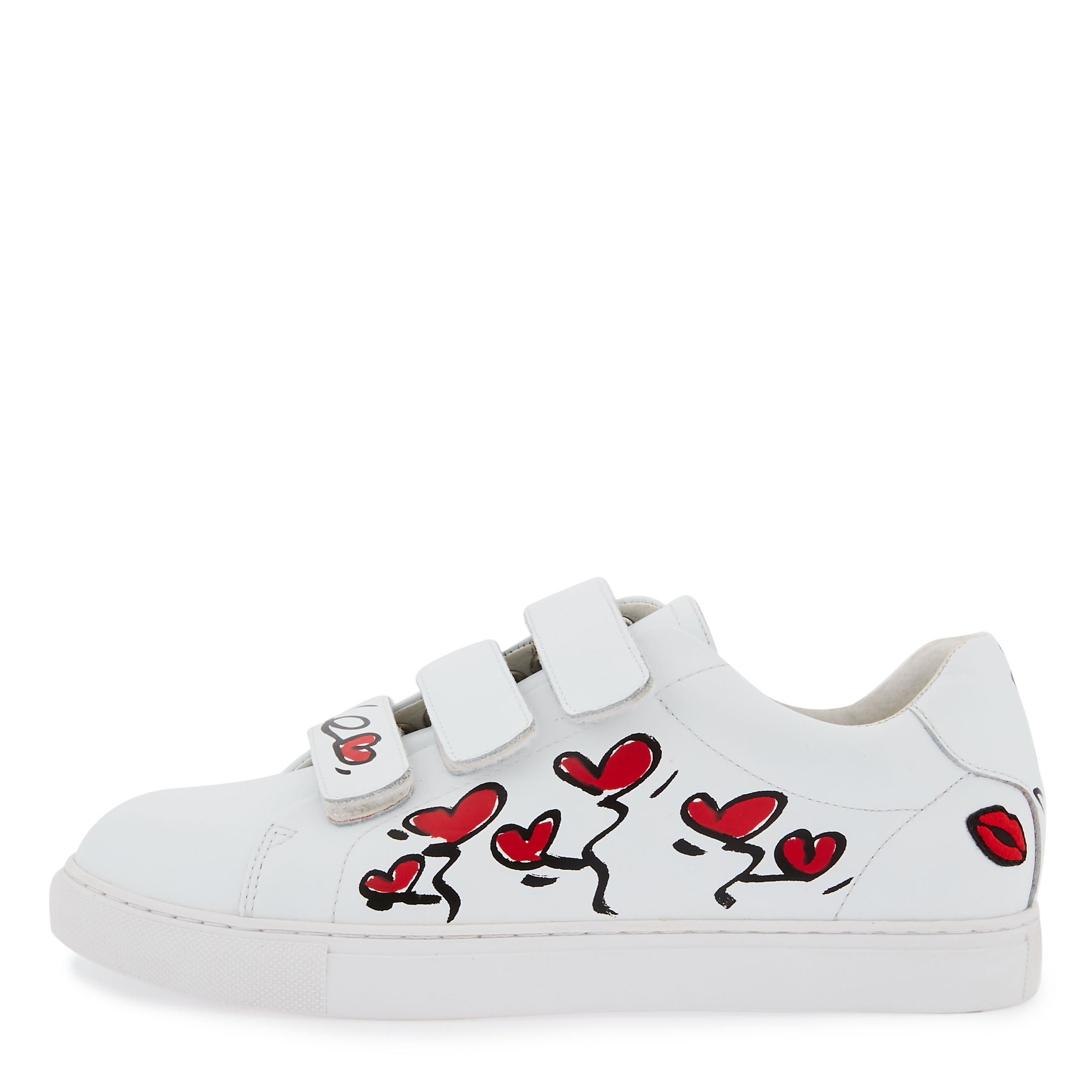 Leather sneakers BONS BAISERS PARIS White