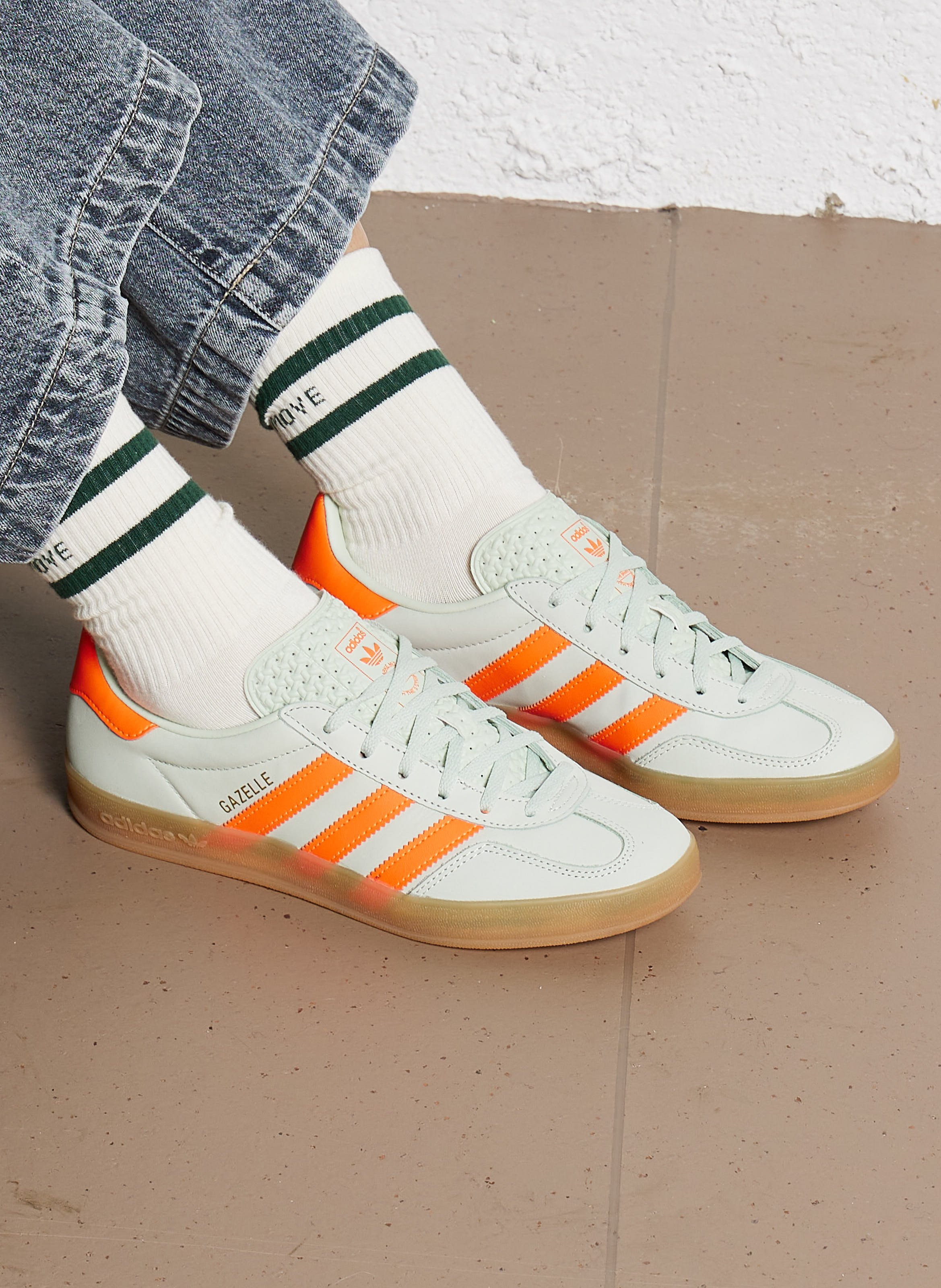 Sneaker Gazelle Indoor in Grun