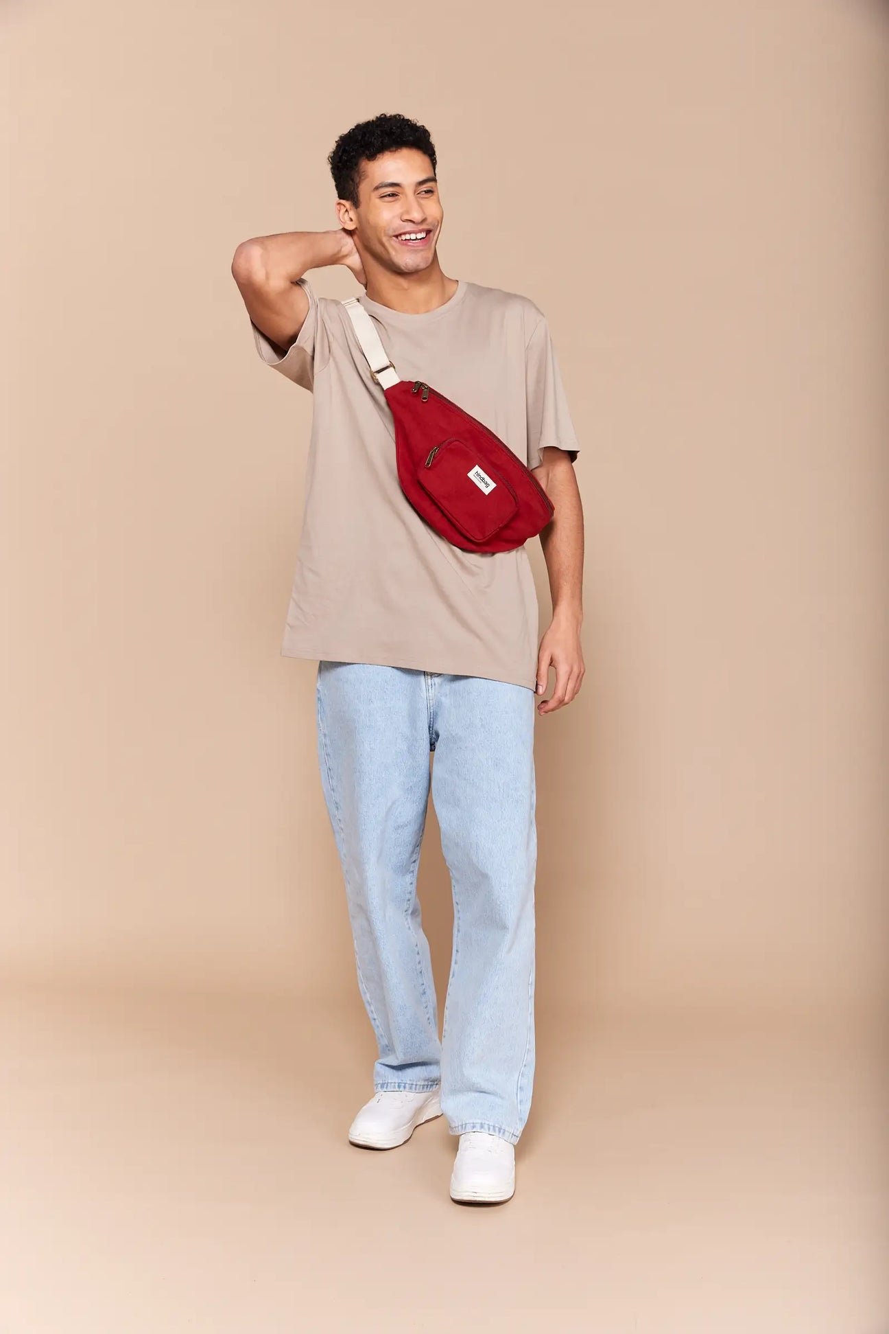 Cotton waist bag HINDBAG Red