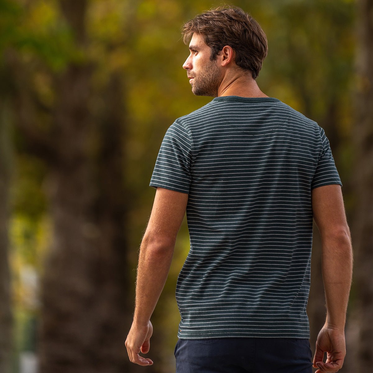 Heavy organic cotton T-shirt BILLYBELT Green