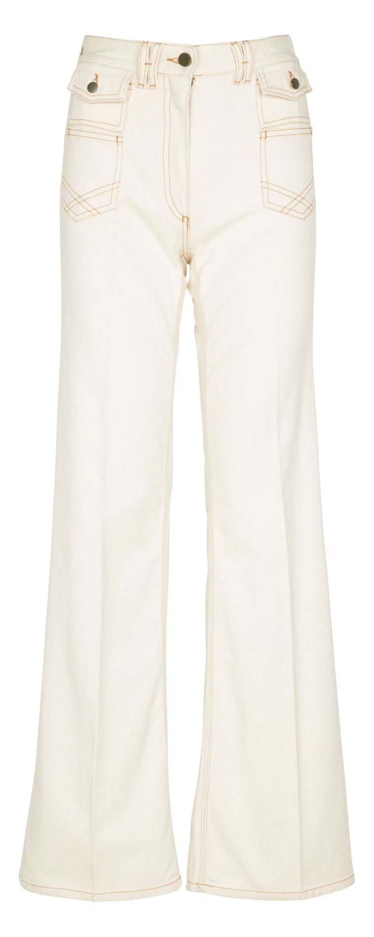 Jean flare taille haute GERARD DAREL Beige