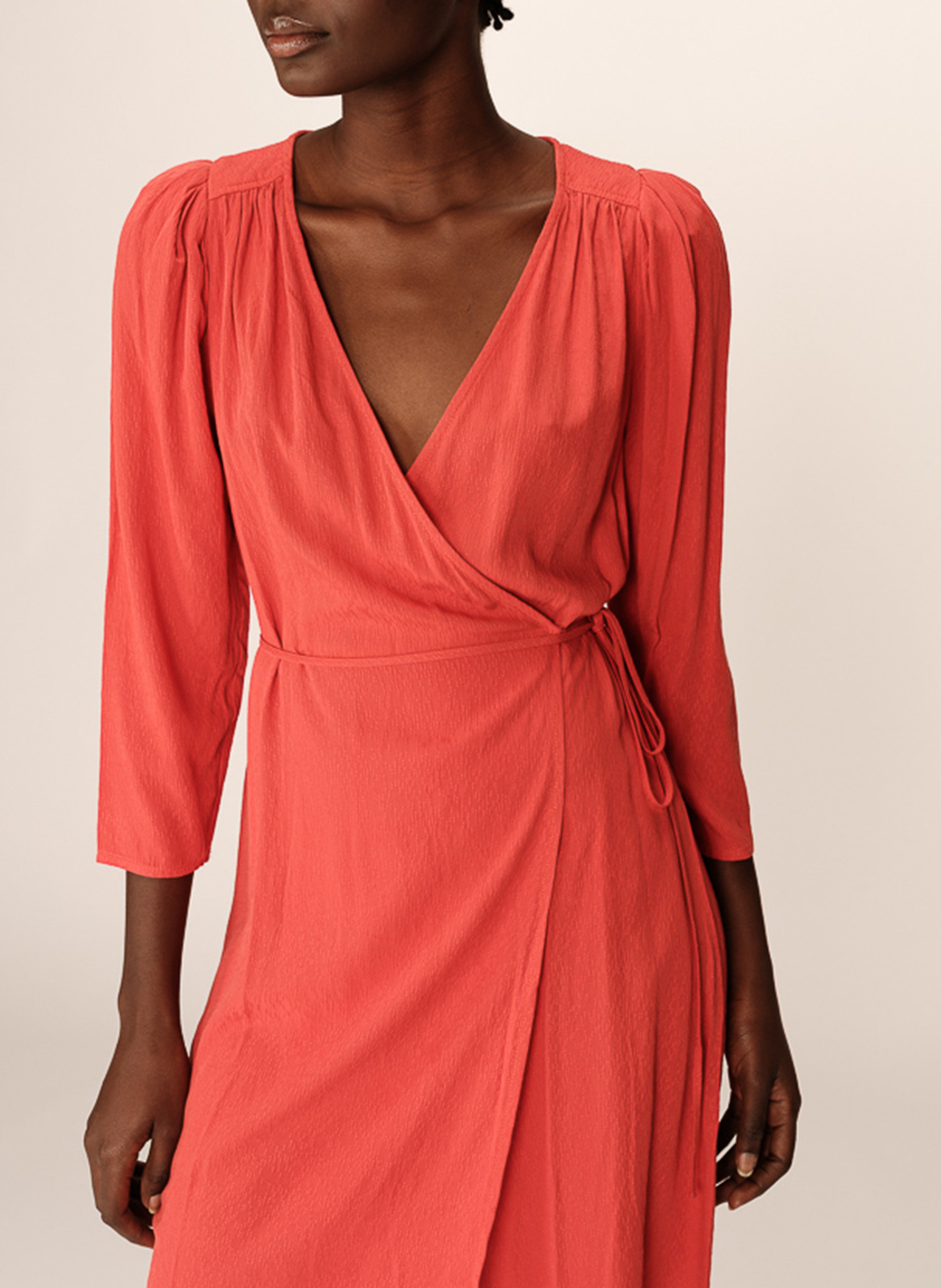 Korte wikkeljurk GRACE ET MILA Brown