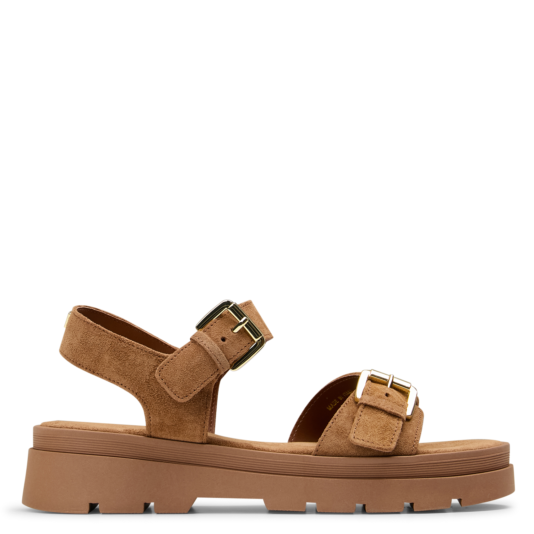 Sandalen van veloursleer met profielzool JB MARTIN