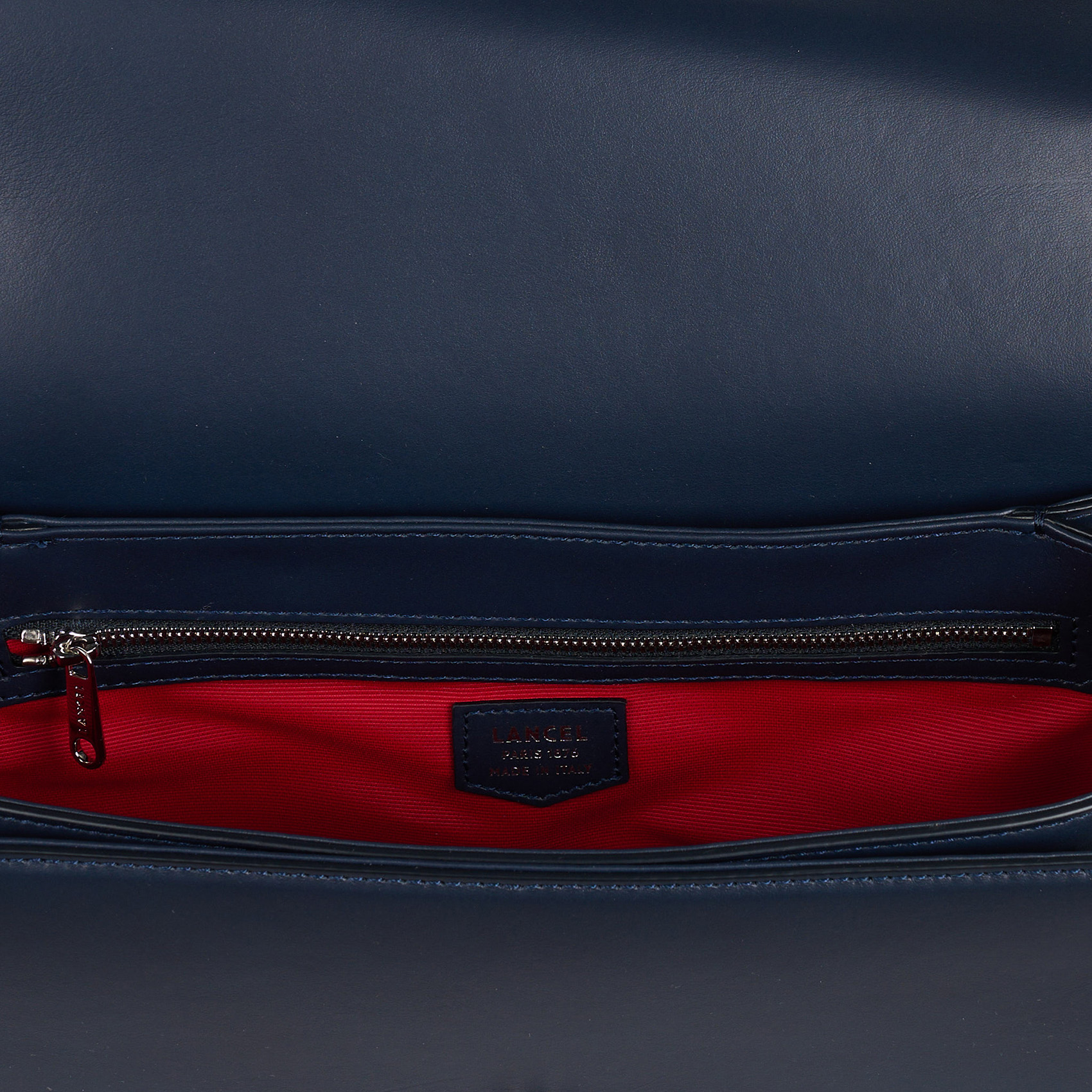 Sac bandoulière à rabat en cuir  LANCEL Bleu