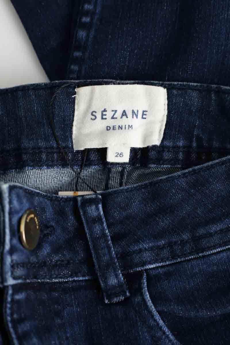 Cotton skinny jeans SEZANE - Seconde main Blue
