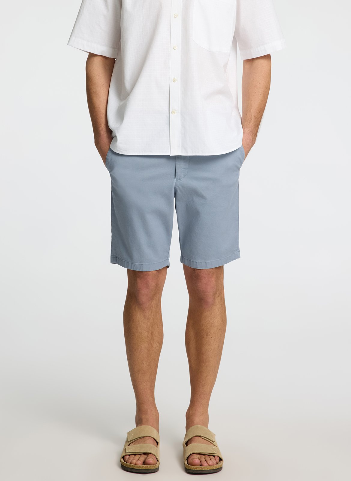 Short in blended organic cotton SELECTED