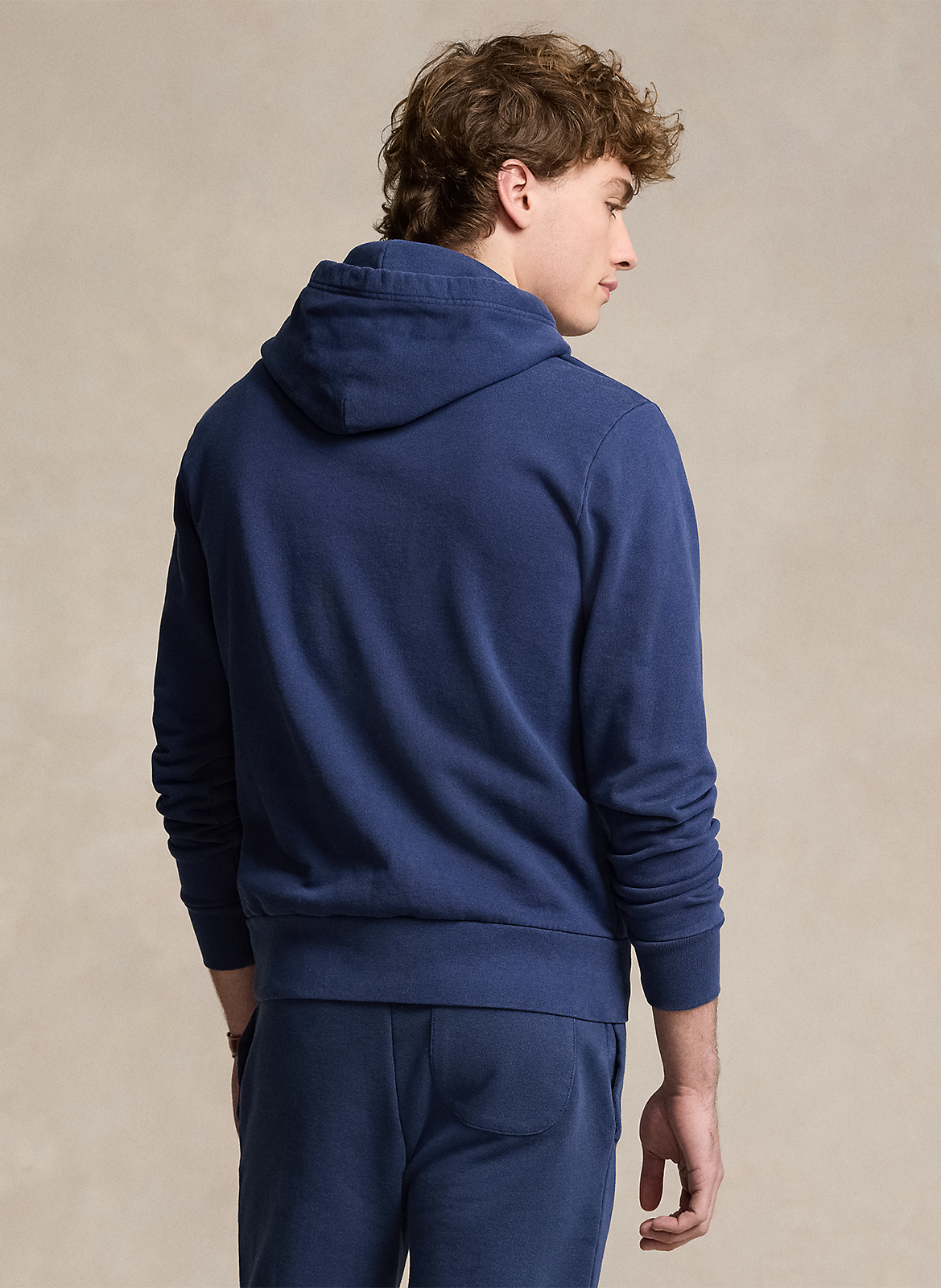 Sweat à capuche en coton POLO RALPH LAUREN Bleu