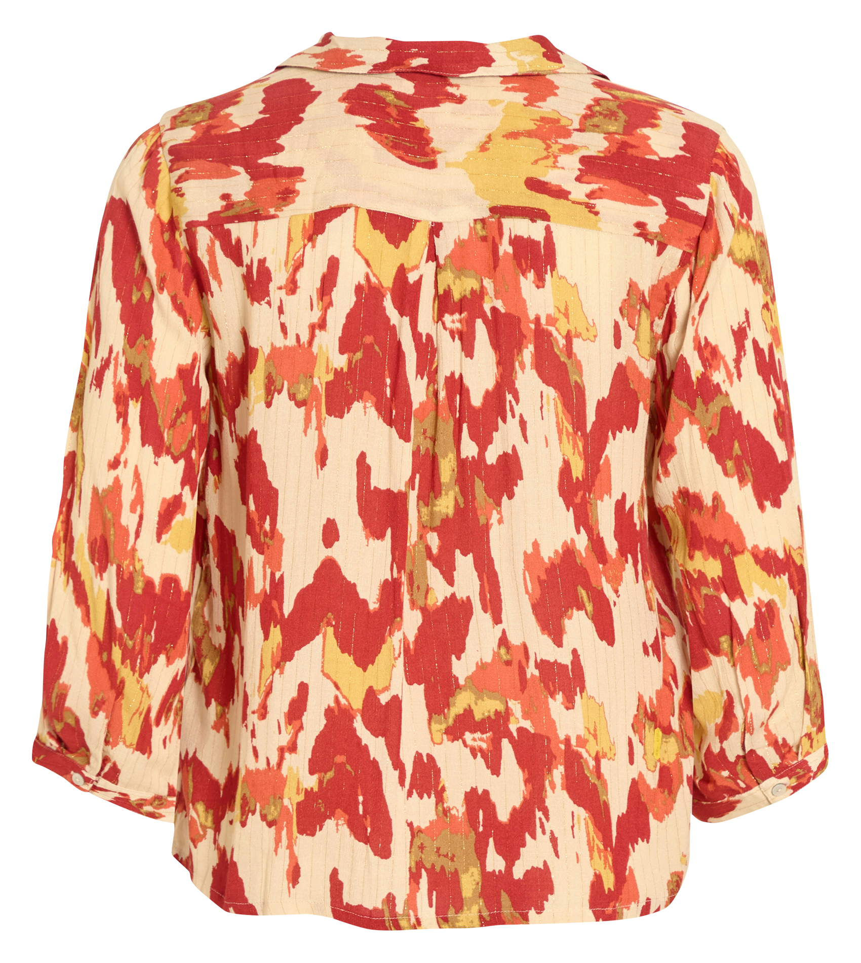 Chemise droite imprimée VILA Rouge