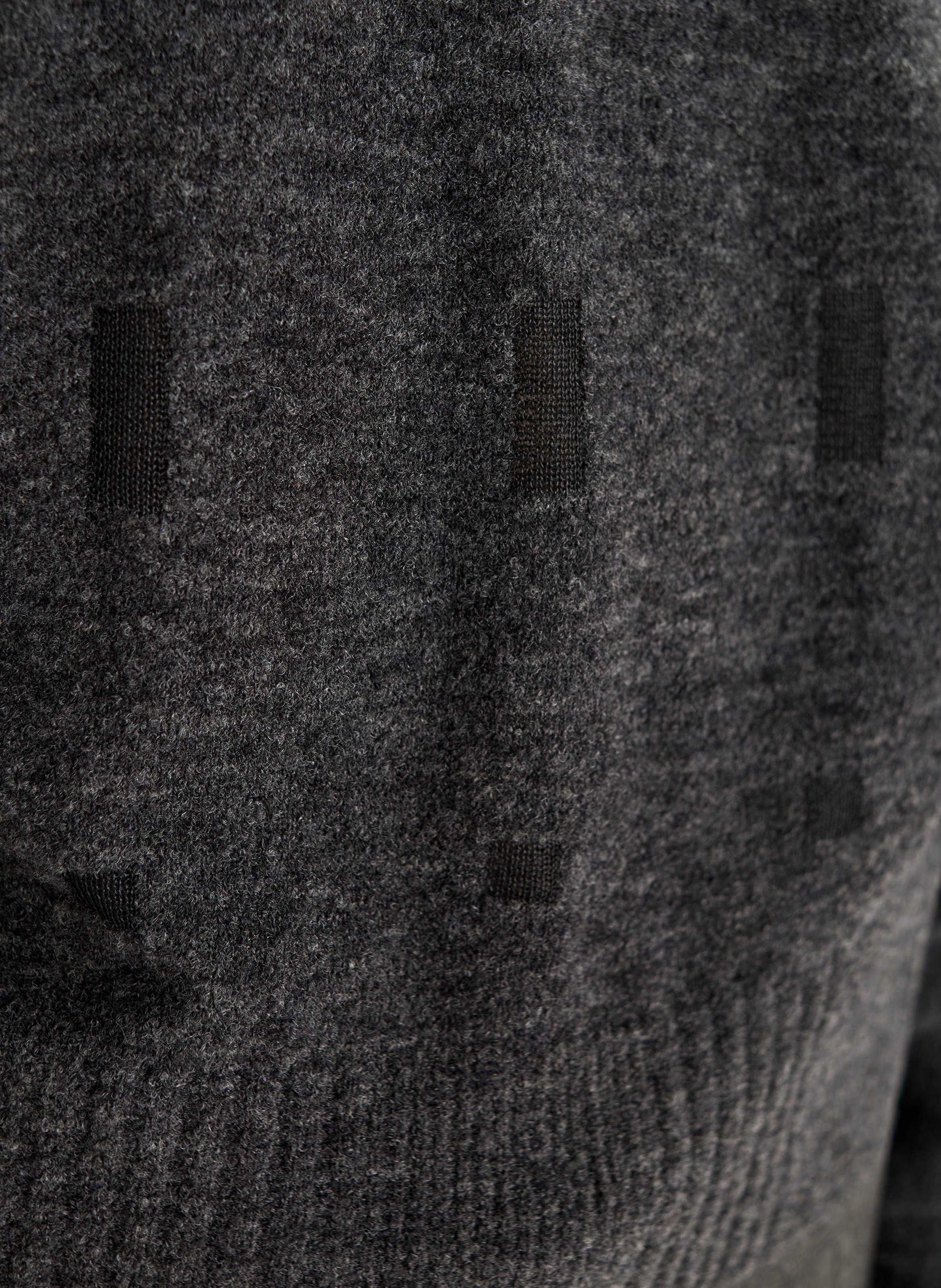 Pull droit col rond en laine mélangée COTELAC Noir