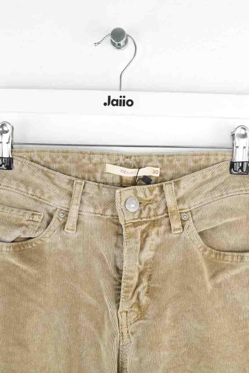 Cotton skinny jeans LEVI'S - Seconde main Beige