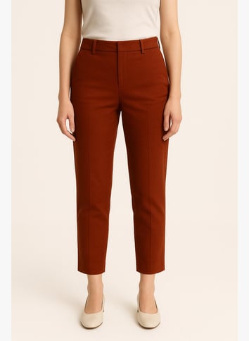 Pantalon Droit Fermeture Zippée Sous Rabat Boutonné Bleu Comptoir Des Cotonniers Femme - 2072058-bleu00 Pantalon Droit Fermeture Zippée Sous Rabat Boutonné Bleu Comptoir Des Cotonniers Femme - 2072058-bleu00