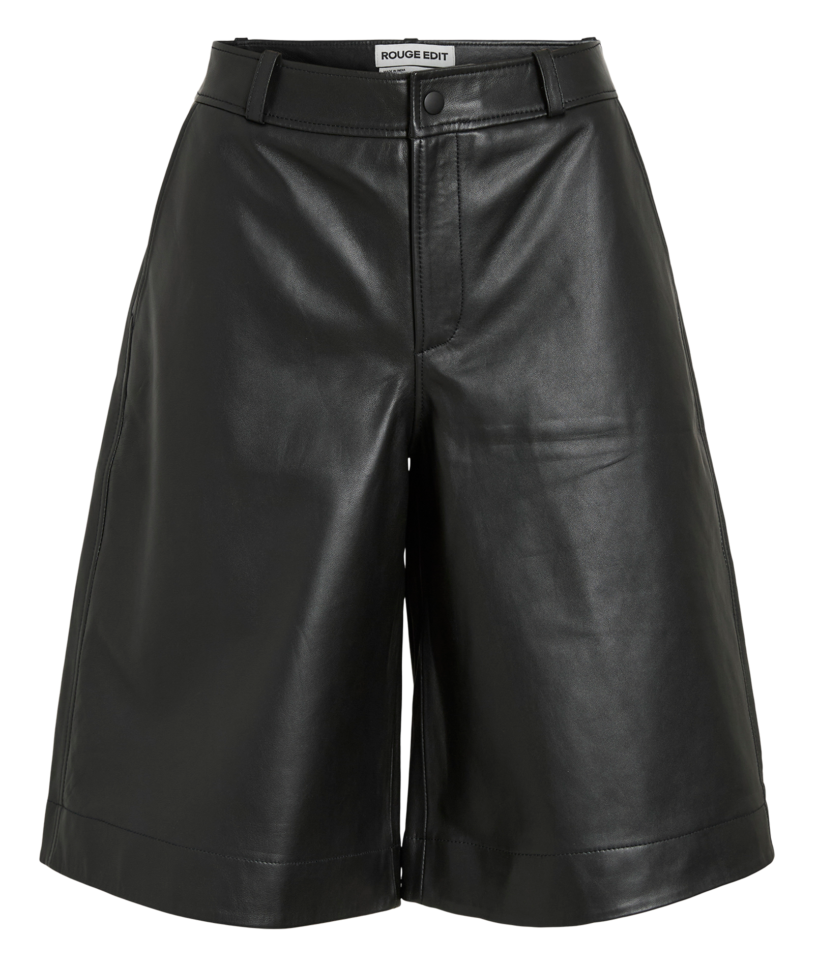 Short en cuir  ROUGE EDIT Gris