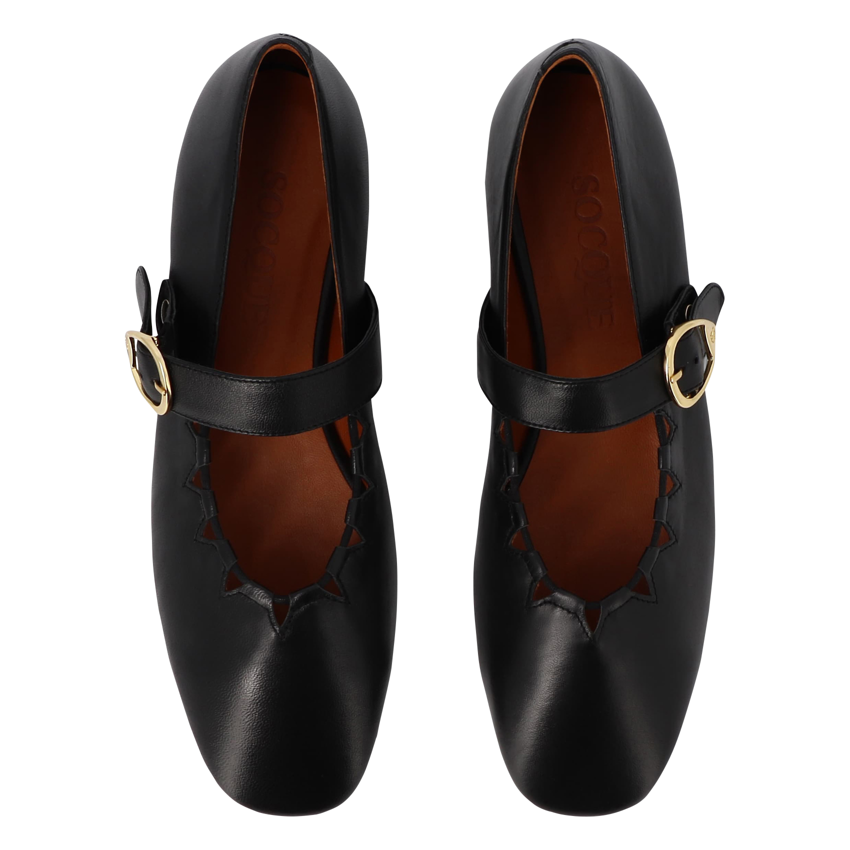 Suede ballet pumps SOCQUE PARIS Black