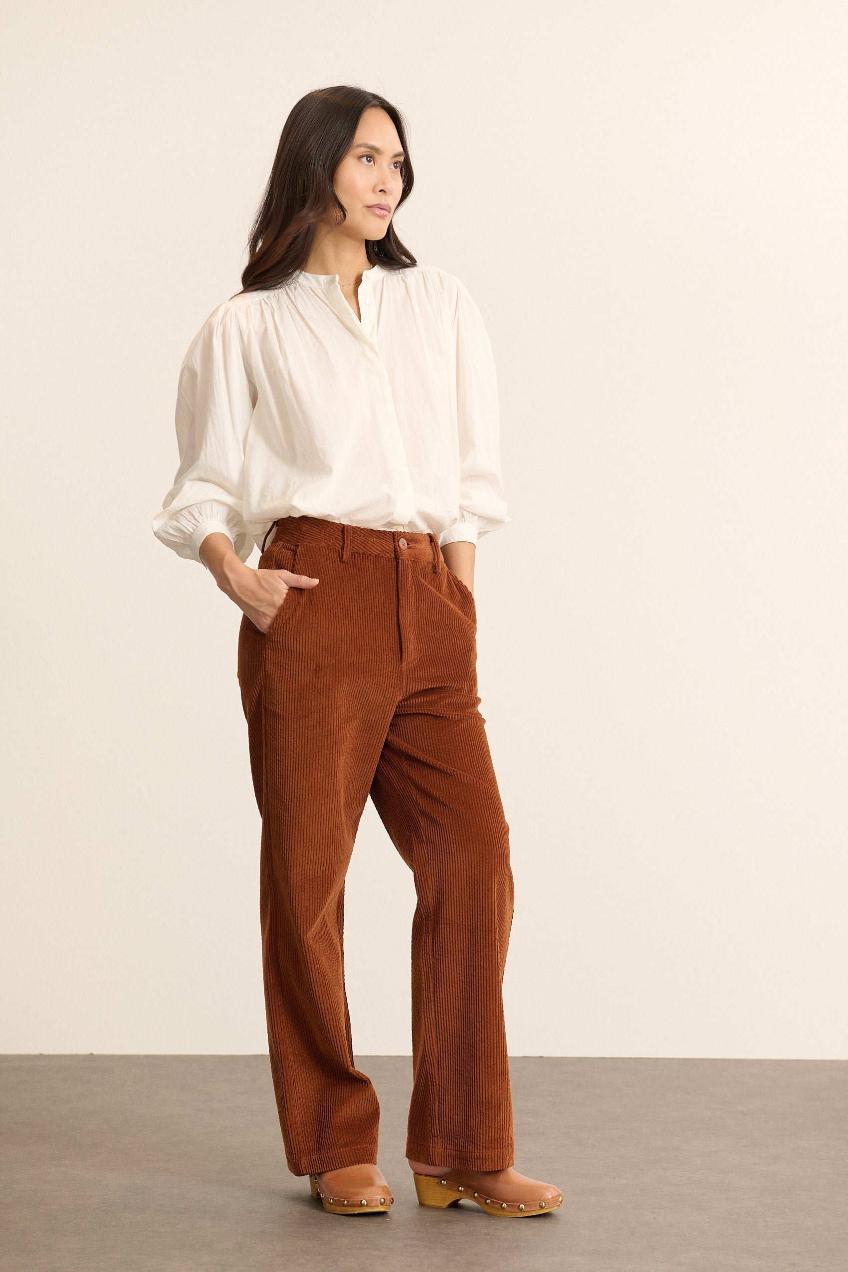 Long-sleeved embroidered blouse GARANCE PARIS White